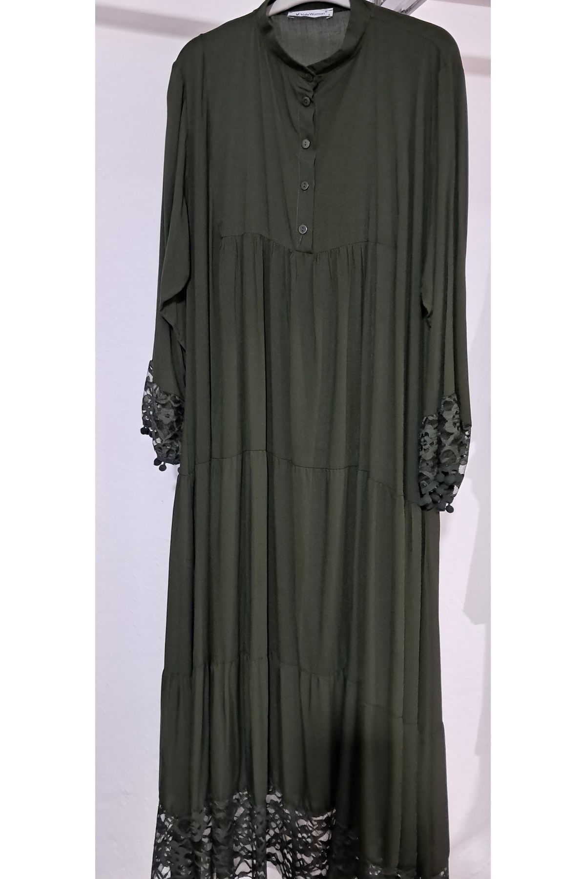 Butik Elbise tül detaylı