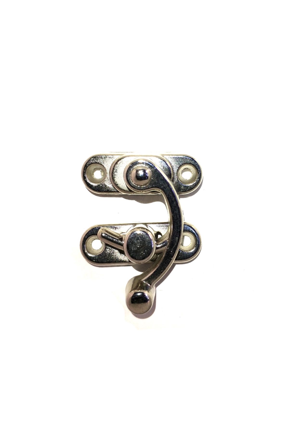feifei Yay Gözü, Ahşap Kutu Klipsi - Küçük 28X33 Mm, Nikel, 100 Adet