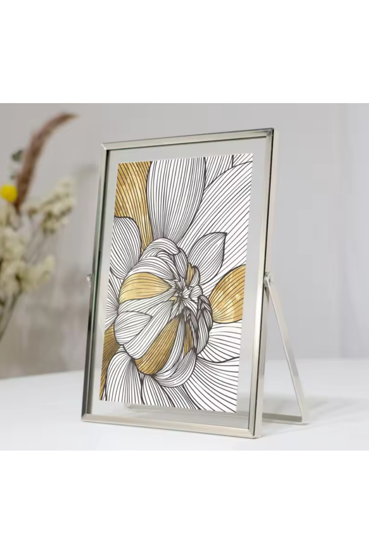 10x15 Cm Lina Metal Frame! Decorative Photo Frame!