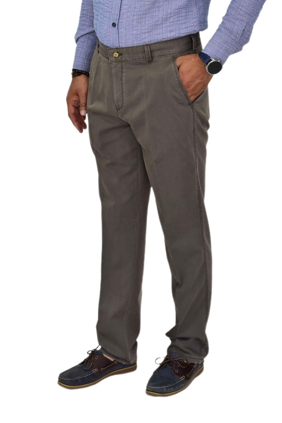 LAVETTO Erkek Kanvas Yazlık Pantolon Klasik 325 BGL-ST04597