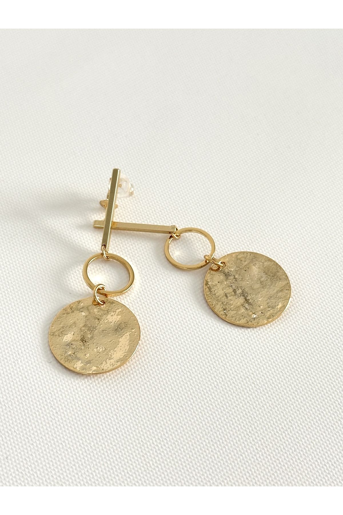 FASHION Sallantılı Gold Küpe