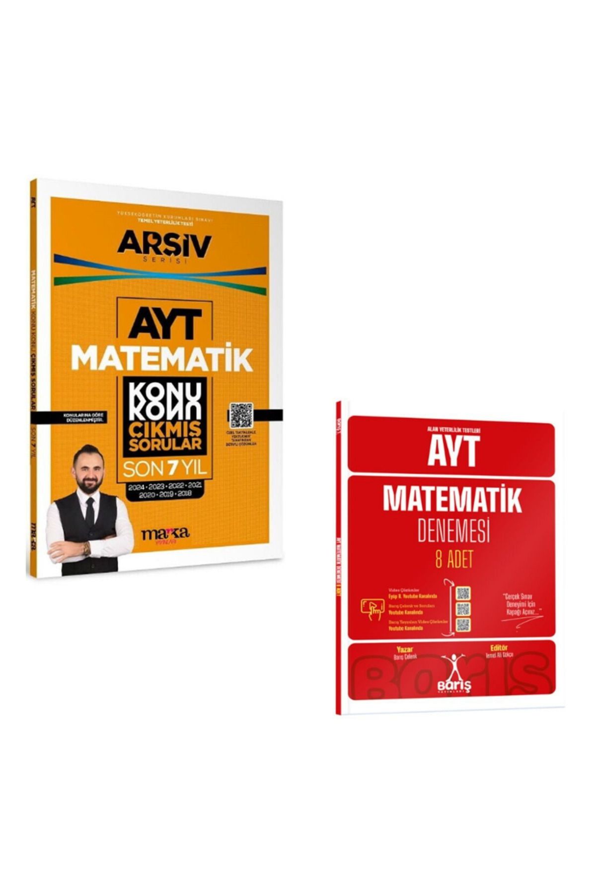 Marsis Yayınları Marka AYT Matematik Konu Konu 7 Yıl Çıkmış Sorular ve Barış AYT Matematik Denemesi