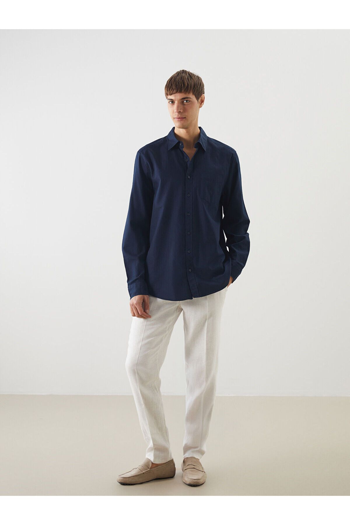 LC Waikiki Slim Fit Keten Karışımlı Erkek Pantolon