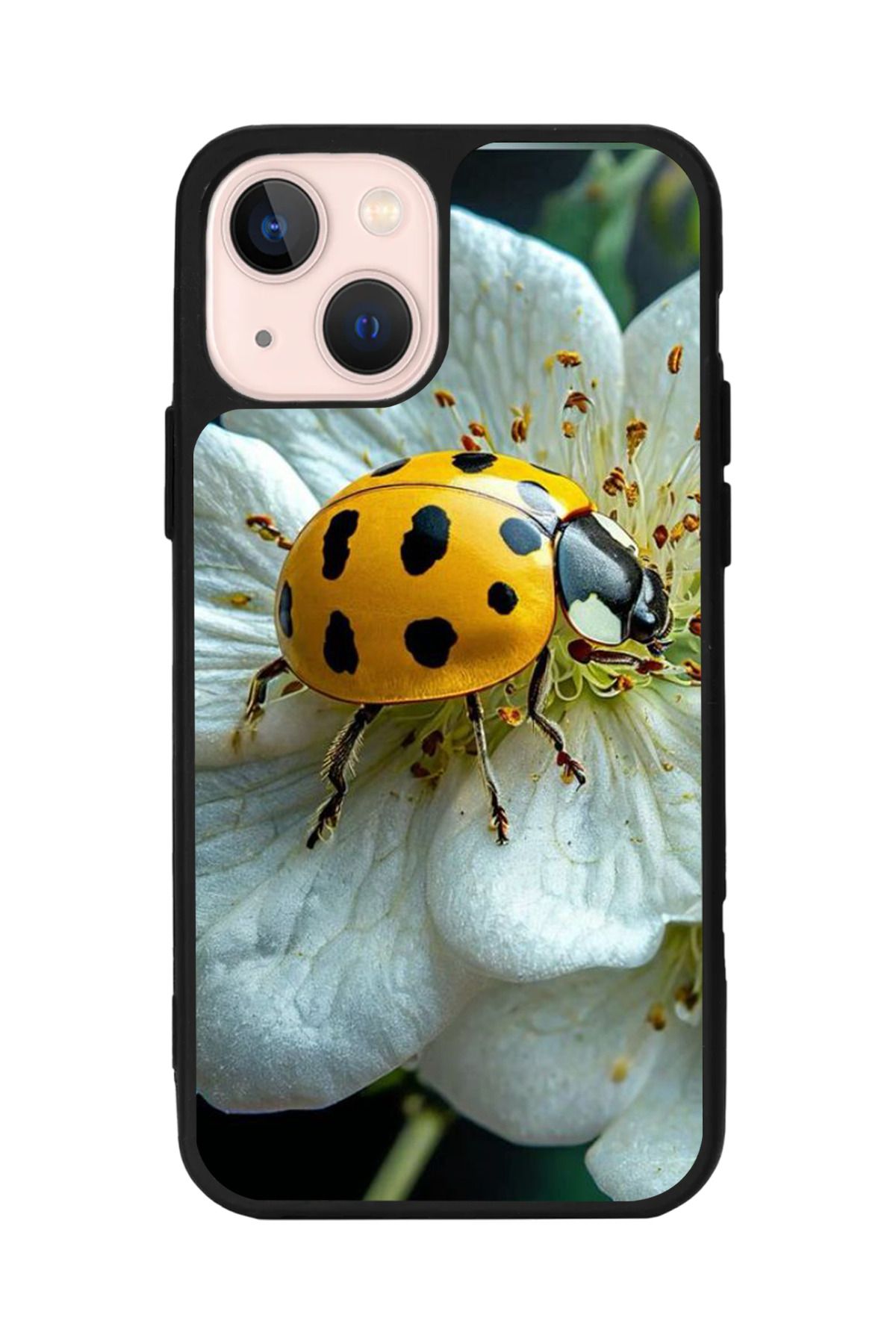 Aksel Kılıf Apple iPhone 15 Plus Uyumlu Baskılı,Mat Siyah,Yumuşak Silikon,Koruyucu,Şok Emici Kapak,Kılıf