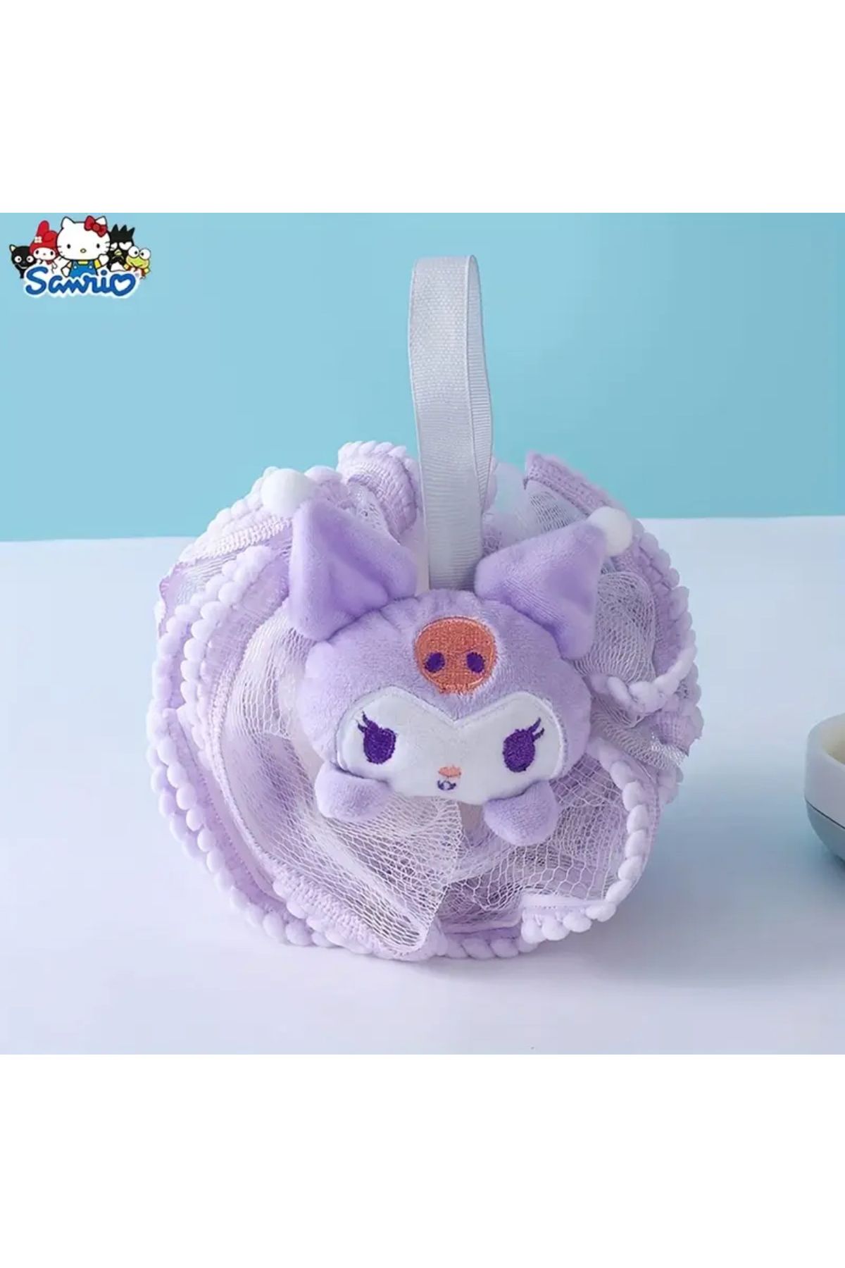 BALCI HEDİYELİK 1 adet Sanrio Kuromi Yıkama Lifi Banyo Duş Ovma Aracı