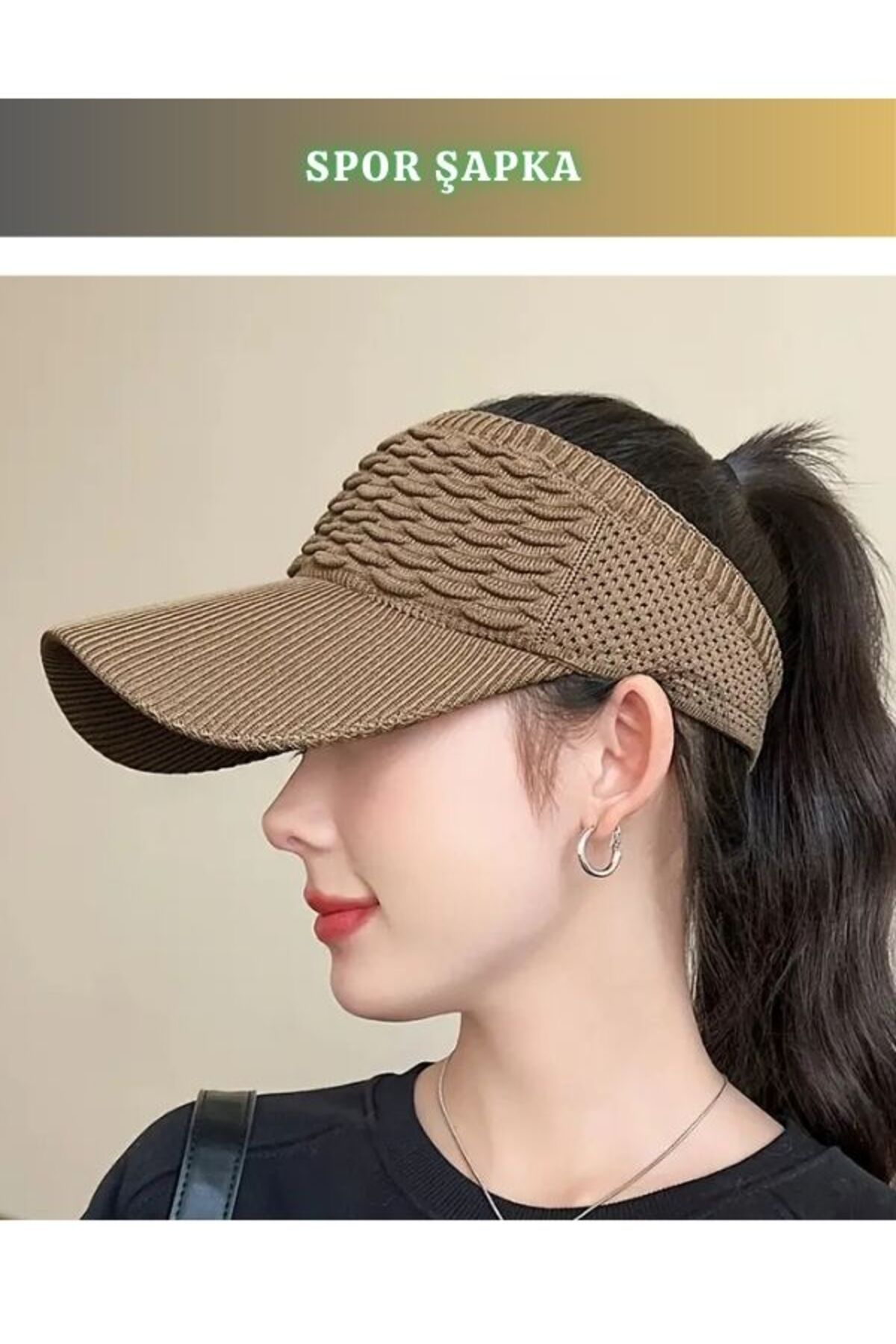 Beauty Evim Kadınlar için Nefes Alabilir Güneşlik Kep, Şapka, Koşu & Dış Aktiviteler için