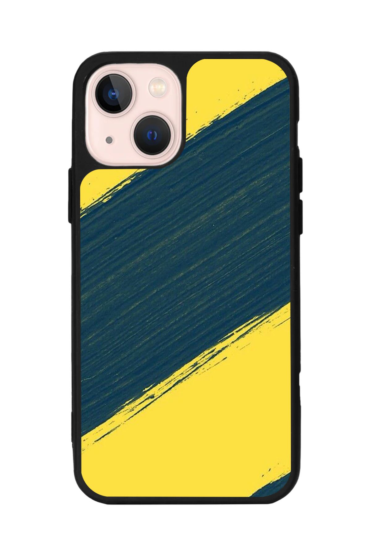 Aksel Kılıf Apple iphone 14 Uyumlu Baskılı, Mat Siyah Renk, Yumuşak Silikon, Koruyucu, Şok Emici Kapak, Kılıf