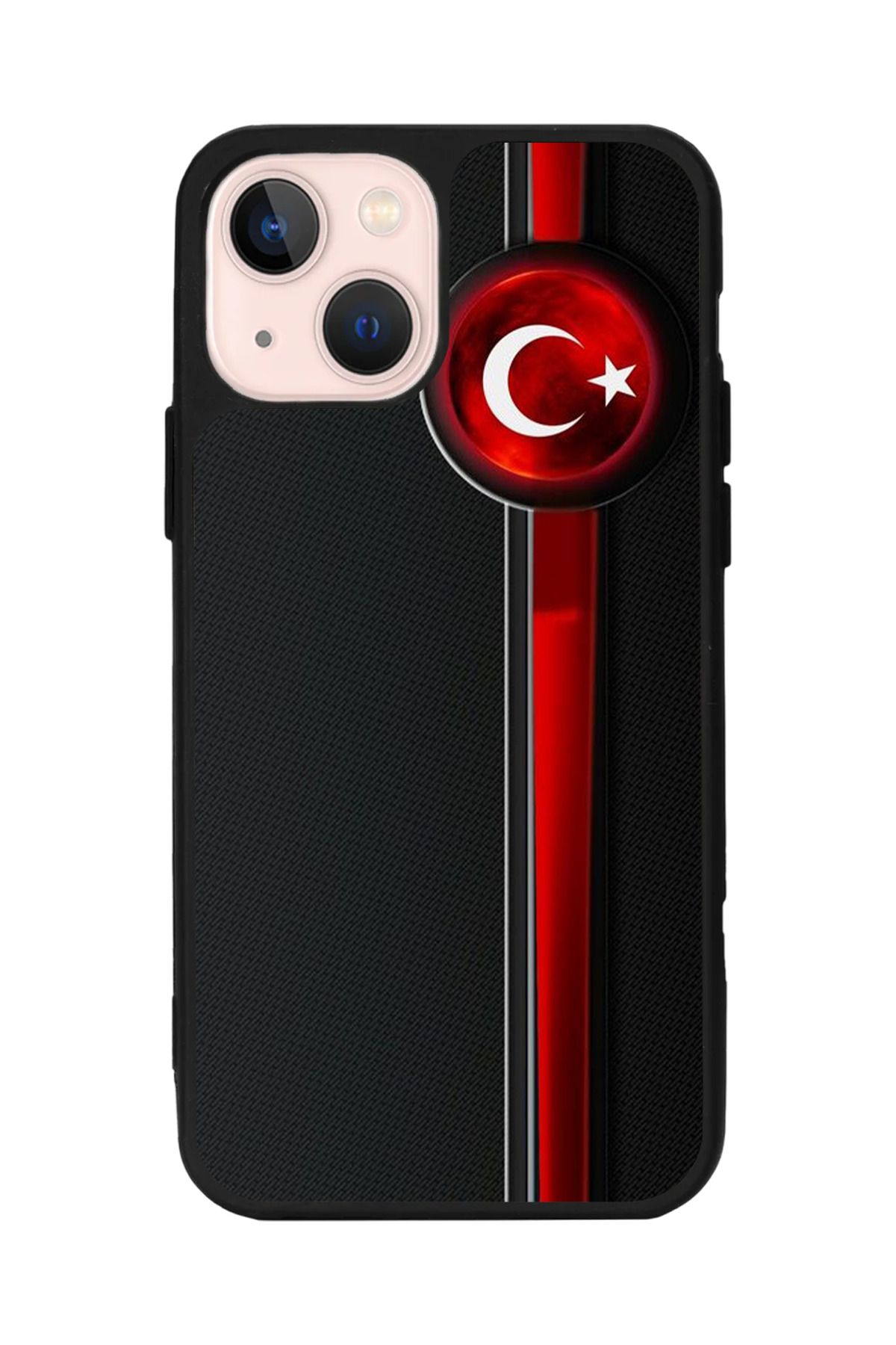 Aksel Kılıf Apple iPhone 15 Plus Uyumlu Baskılı,Mat Siyah,Yumuşak Silikon,Koruyucu,Şok Emici Kapak,Kılıf