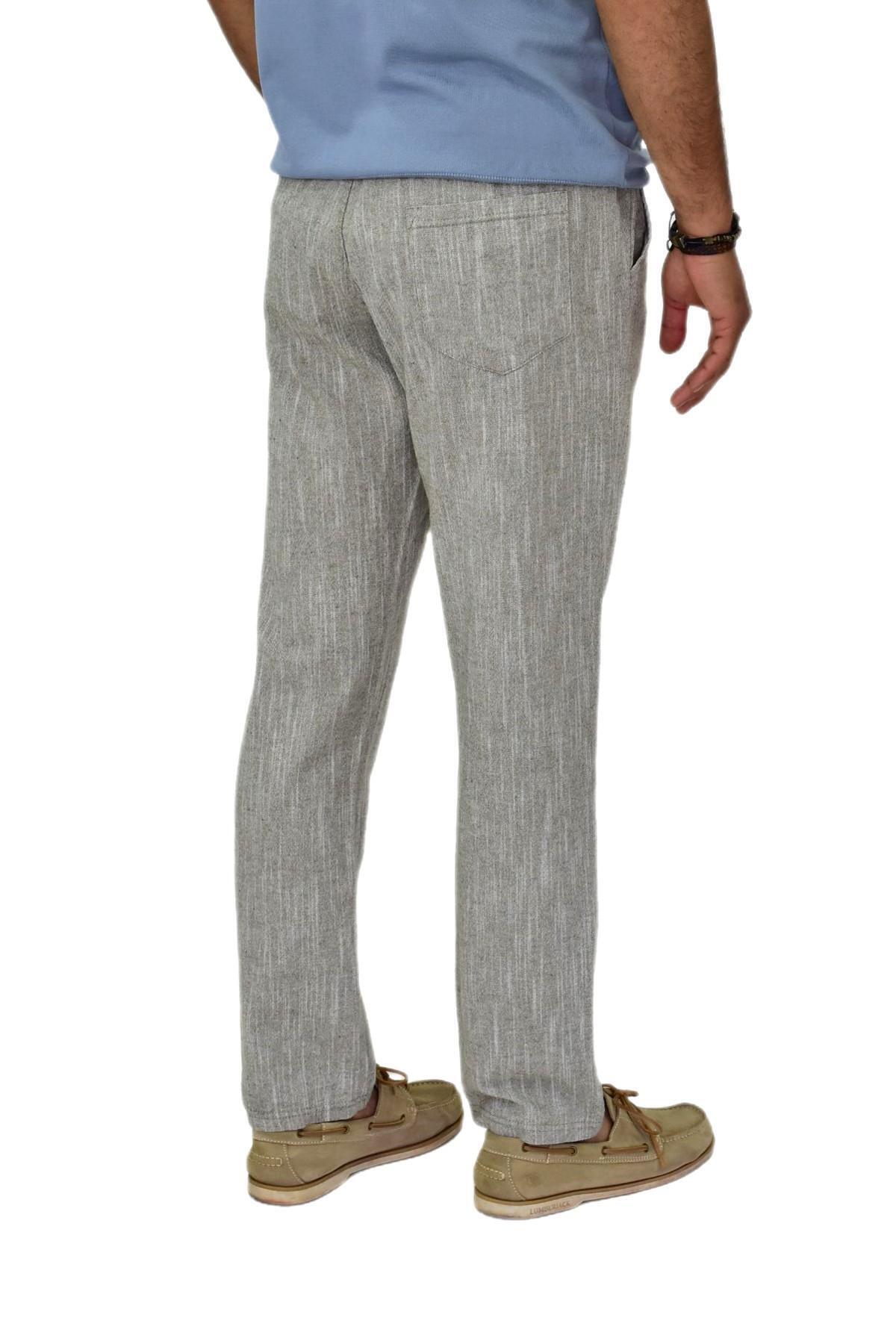 DYNAMO-Men's Cotton Summer Elastic Pants 1928 Bgl-St04596 4