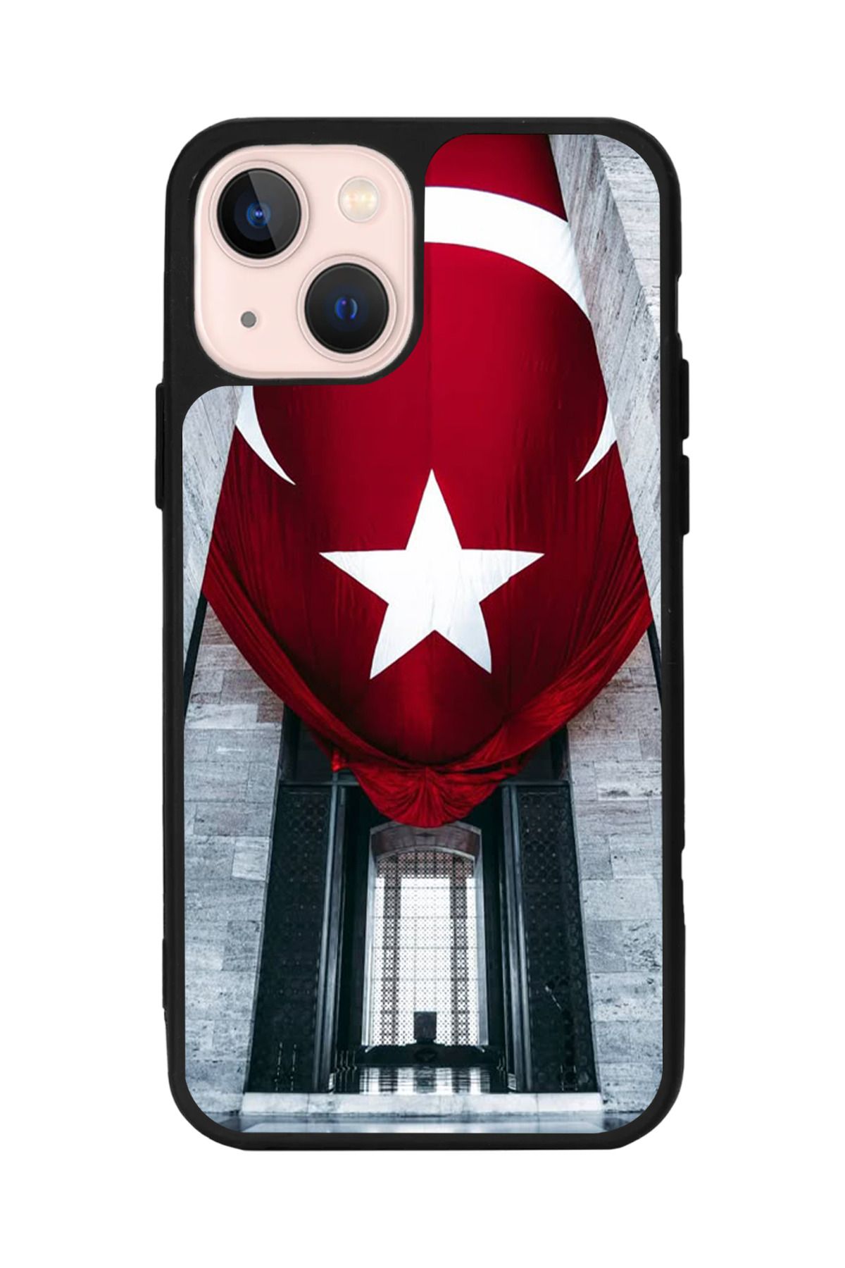 Aksel Kılıf Apple iPhone 15 Plus Uyumlu Baskılı,Mat Siyah,Yumuşak Silikon,Koruyucu,Şok Emici Kapak,Kılıf
