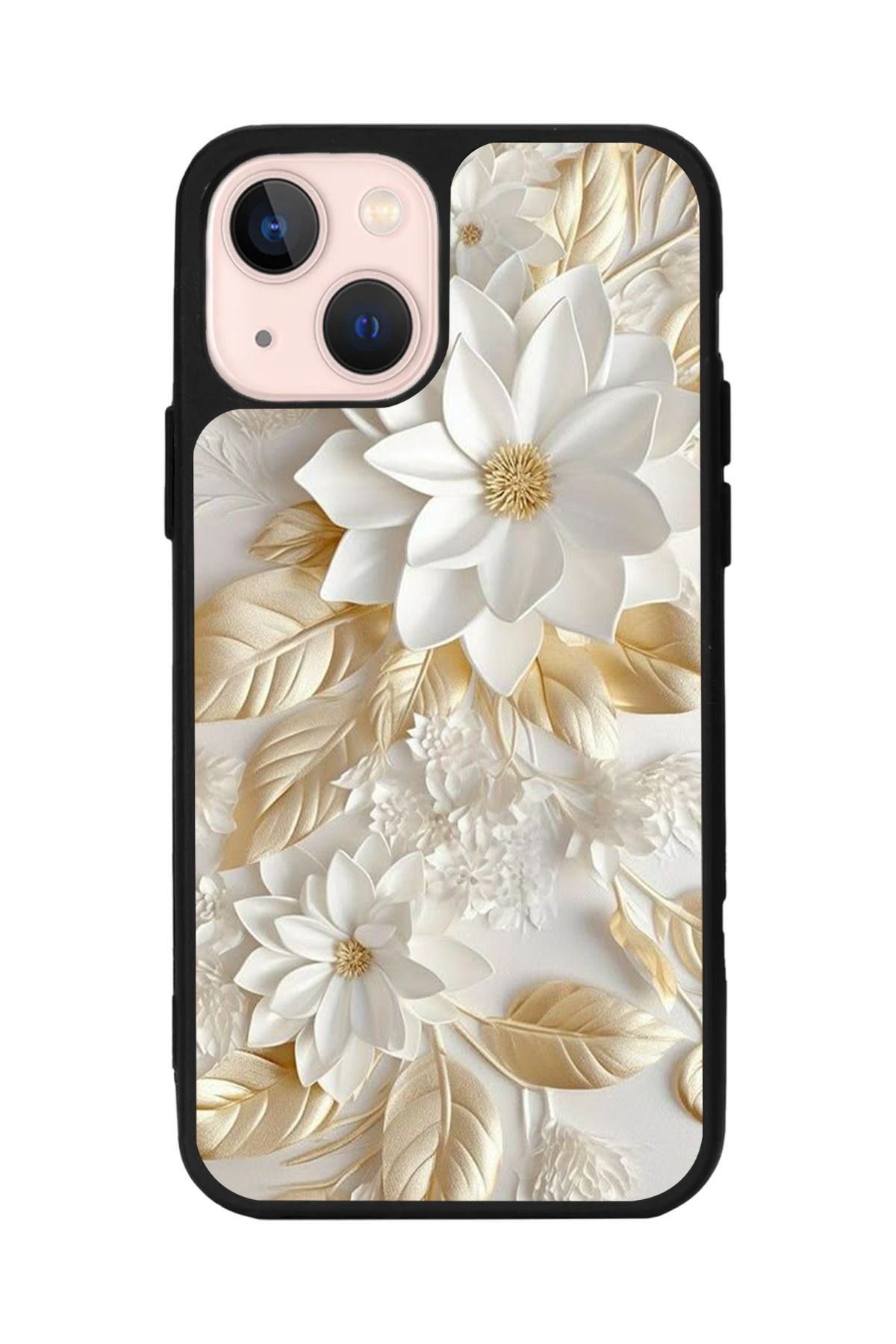 Aksel Kılıf Apple iPhone 15 Uyumlu Baskılı, Mat Siyah Renk, Yumuşak Silikon, Koruyucu, Şok Emici Kapak, Kılıf