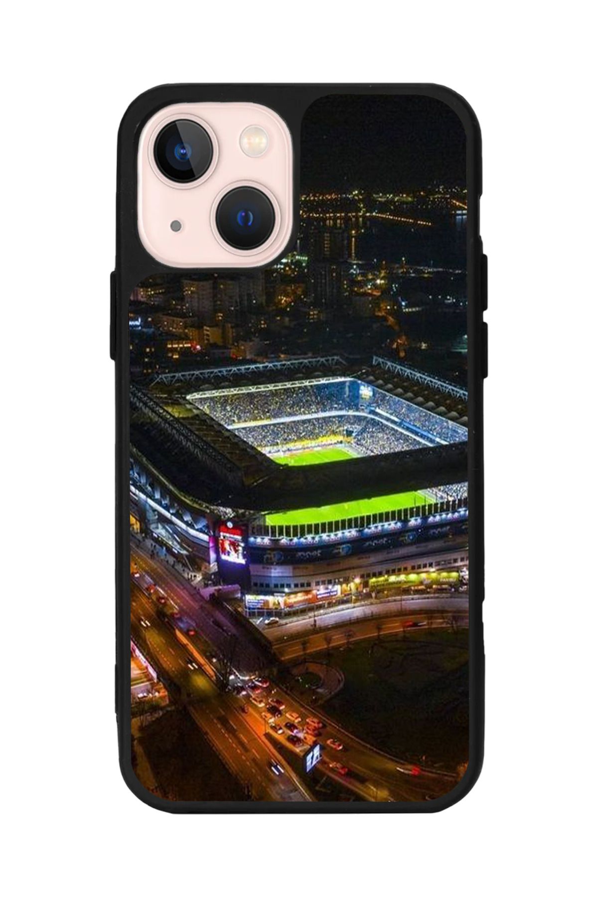 Aksel Kılıf Apple iPhone 15 Plus Uyumlu Baskılı,Mat Siyah,Yumuşak Silikon,Koruyucu,Şok Emici Kapak,Kılıf