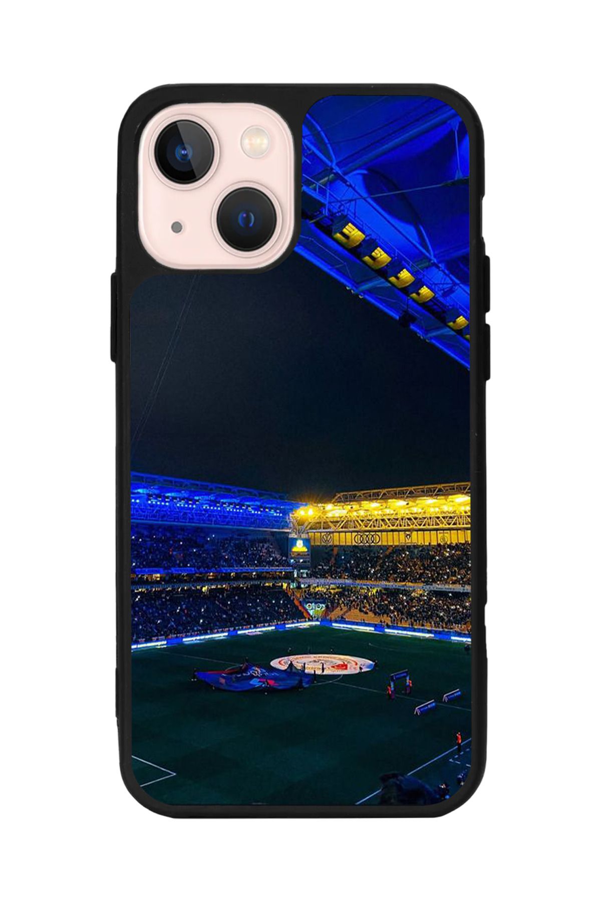 Aksel Kılıf Apple iPhone 14 Plus Uyumlu Baskılı, Mat Siyah,Yumuşak Silikon,Koruyucu,Şok Emici Kapak,Kılıf