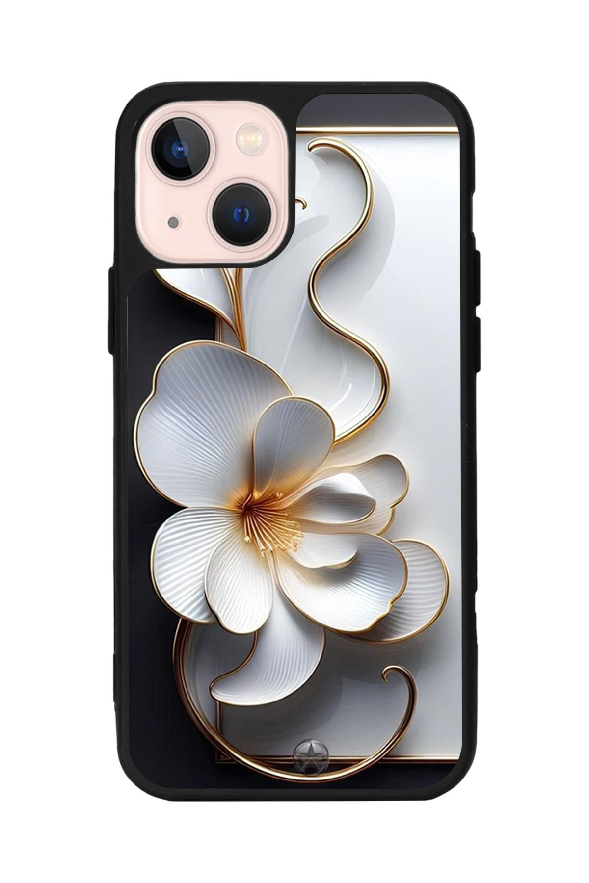 Aksel Kılıf Apple iPhone 15 Plus Uyumlu Baskılı,Mat Siyah,Yumuşak Silikon,Koruyucu,Şok Emici Kapak,Kılıf