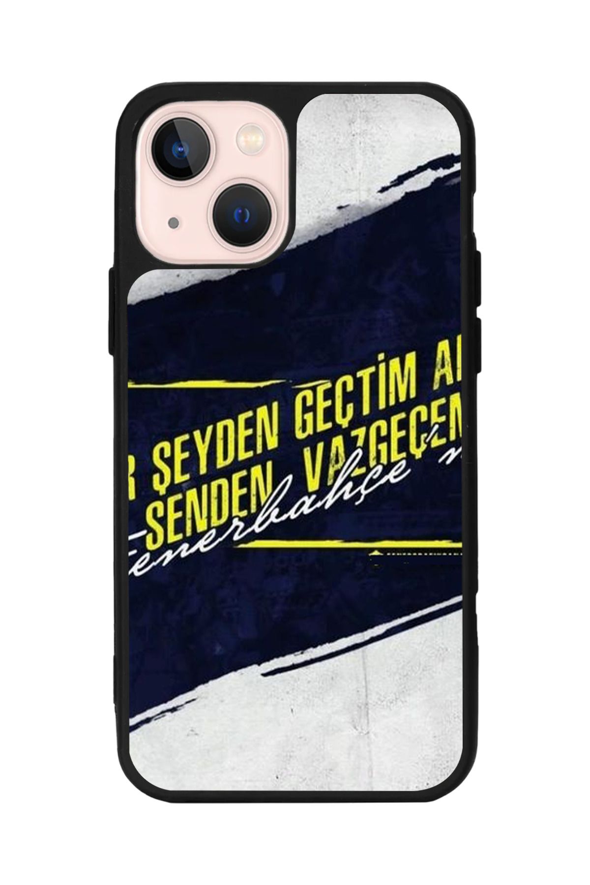 Aksel Kılıf Apple iphone 14 Uyumlu Baskılı, Mat Siyah Renk, Yumuşak Silikon, Koruyucu, Şok Emici Kapak, Kılıf
