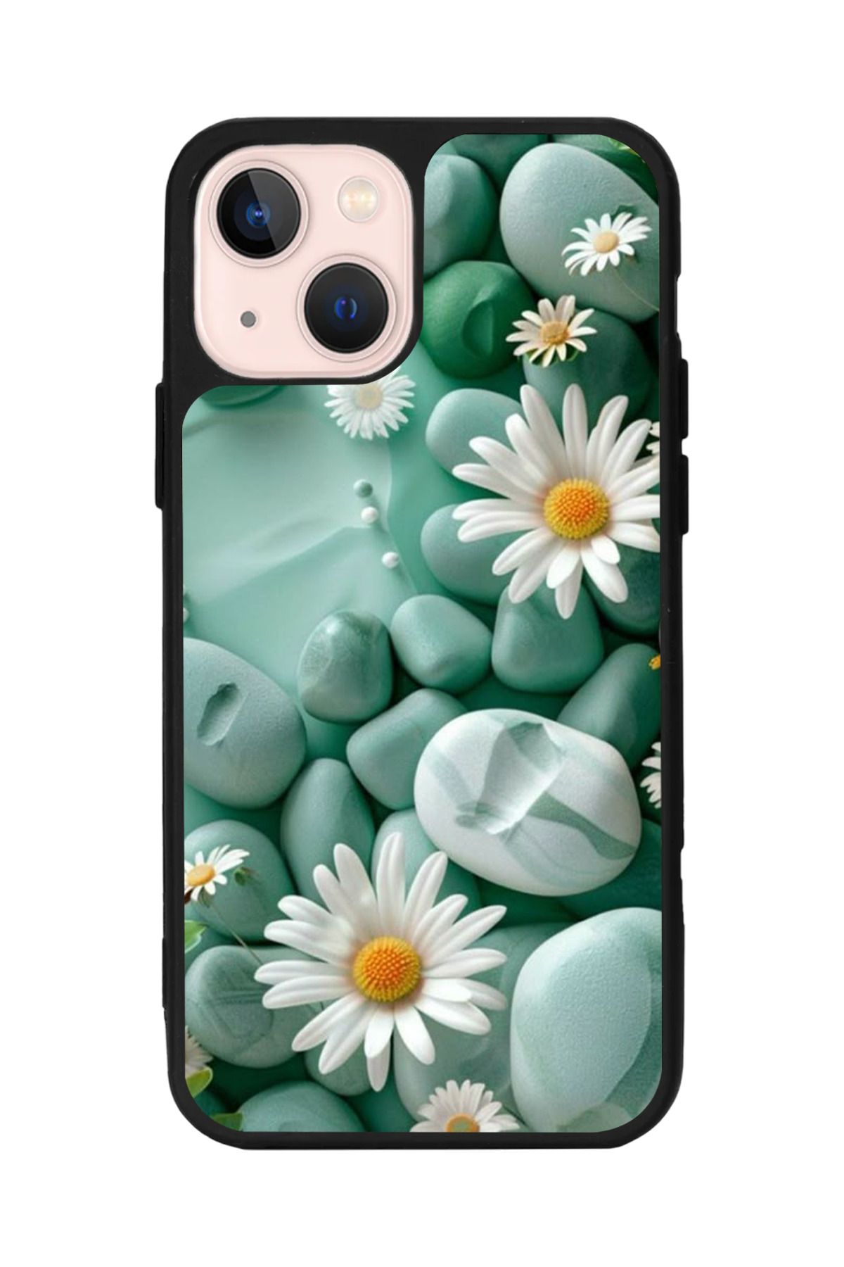 Aksel Kılıf Apple iPhone 14 Plus Uyumlu Baskılı, Mat Siyah,Yumuşak Silikon,Koruyucu,Şok Emici Kapak,Kılıf