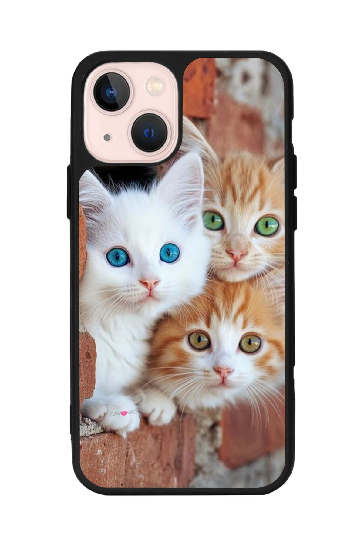 Aksel Kılıf Apple iPhone 15 Plus Uyumlu Baskılı,Mat Siyah,Yumuşak Silikon,Koruyucu,Şok Emici Kapak,Kılıf
