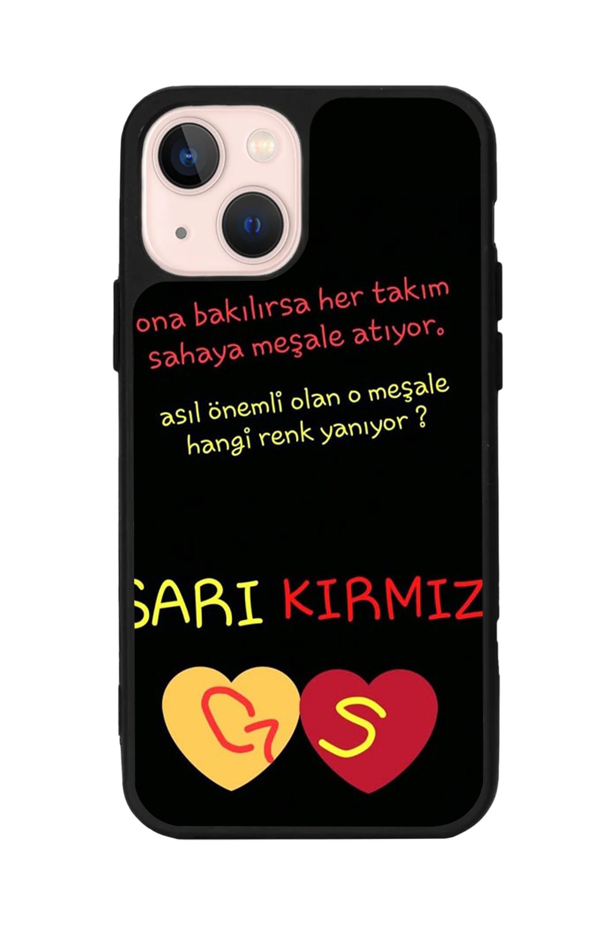 Aksel Kılıf Apple iPhone 15 Uyumlu Baskılı, Mat Siyah Renk, Yumuşak Silikon, Koruyucu, Şok Emici Kapak, Kılıf