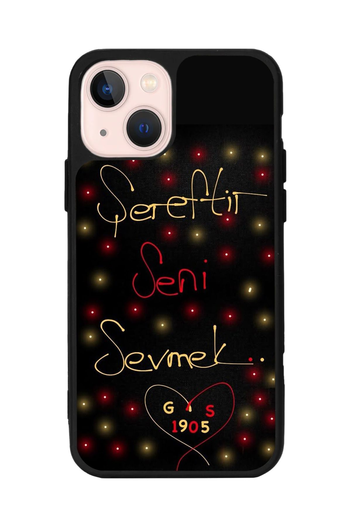 Aksel Kılıf Apple iPhone 15 Plus Uyumlu Baskılı,Mat Siyah,Yumuşak Silikon,Koruyucu,Şok Emici Kapak,Kılıf