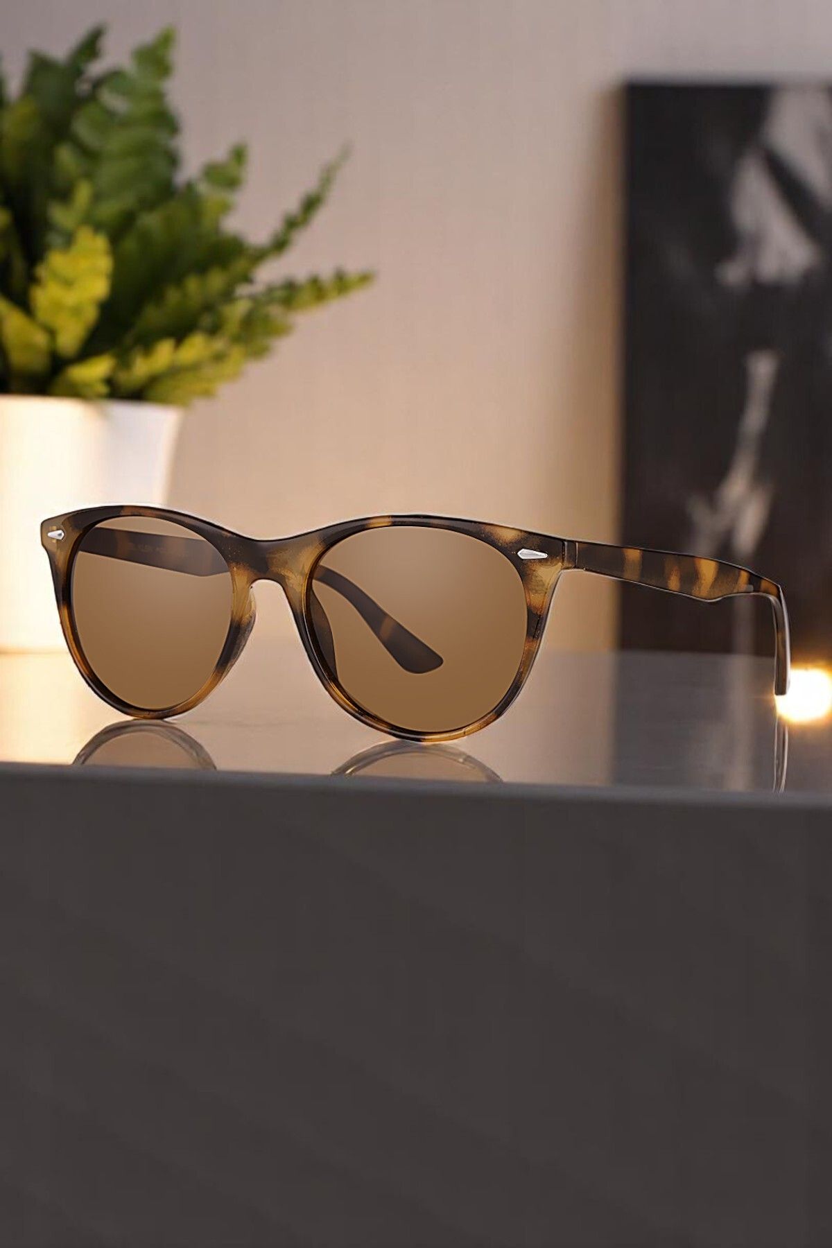 Daniel Klein %100 Polarize UV400 Korumalı Leopar Renk Wayfarer Orijinal Unisex Güneş Gözlüğü DKGG6272C3