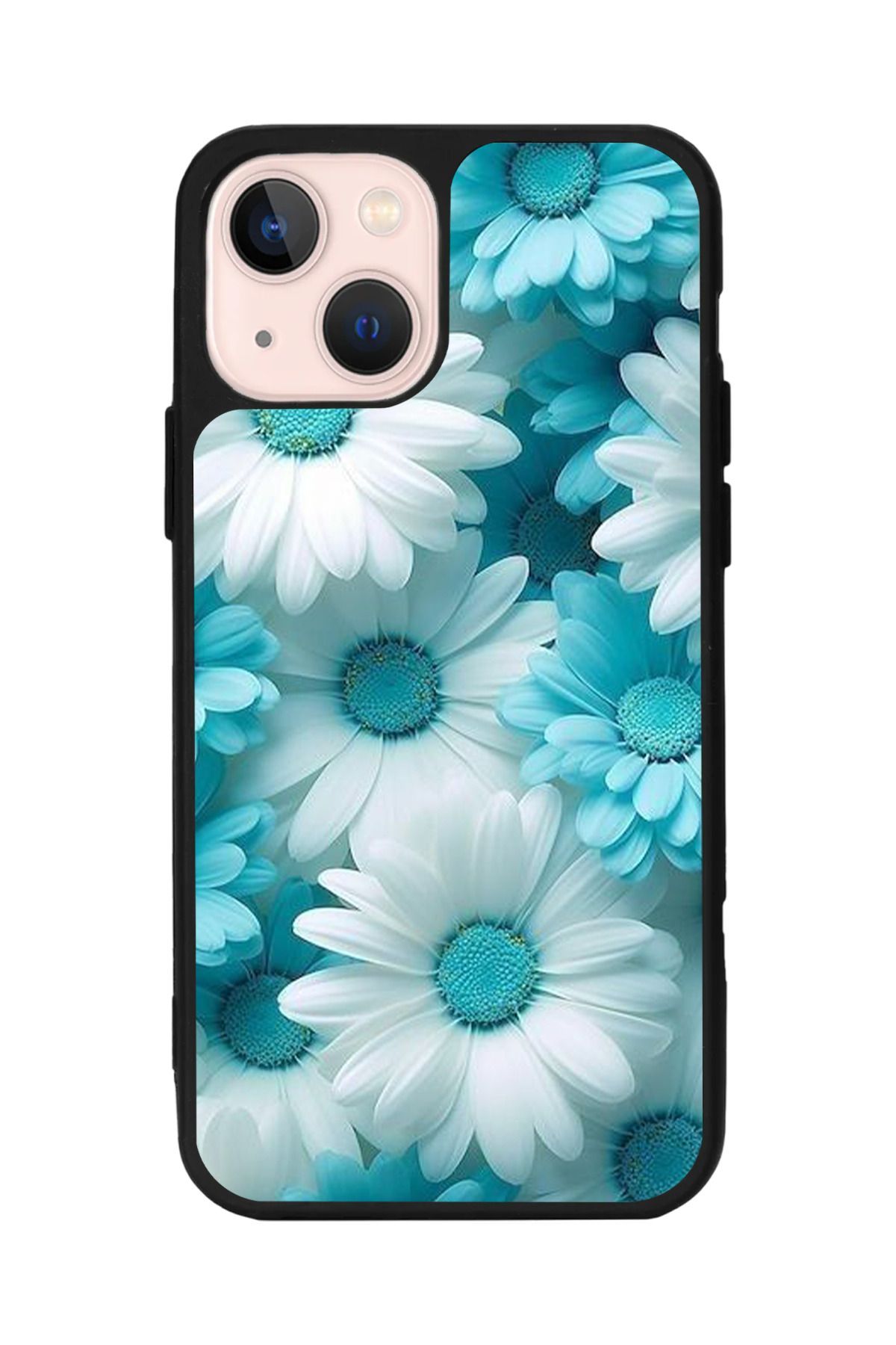 Aksel Kılıf Apple iPhone 14 Plus Uyumlu Baskılı, Mat Siyah,Yumuşak Silikon,Koruyucu,Şok Emici Kapak,Kılıf