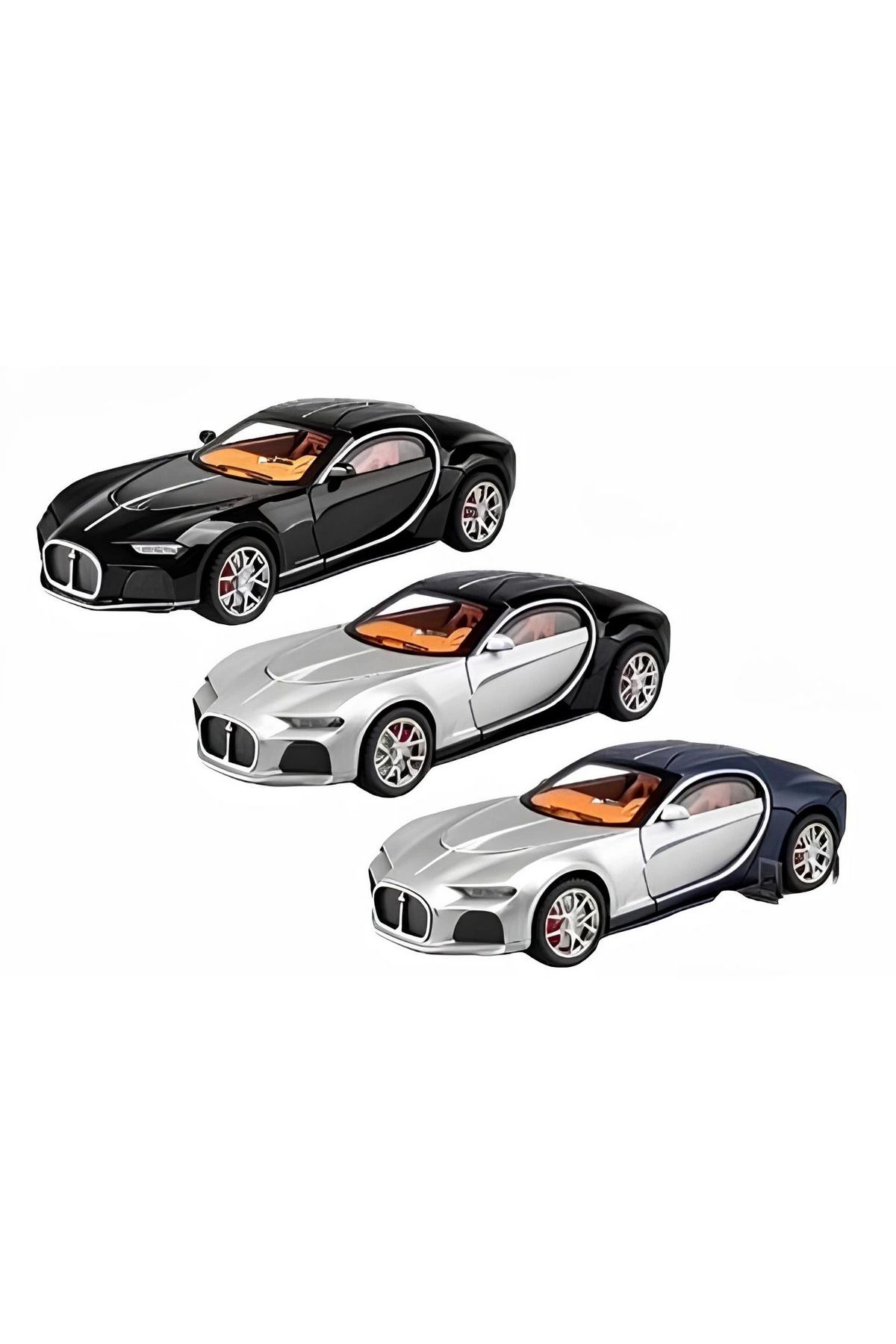 BYR Fırsat Byr Sesli Işıklı Metal Bugatti Araba Yeni