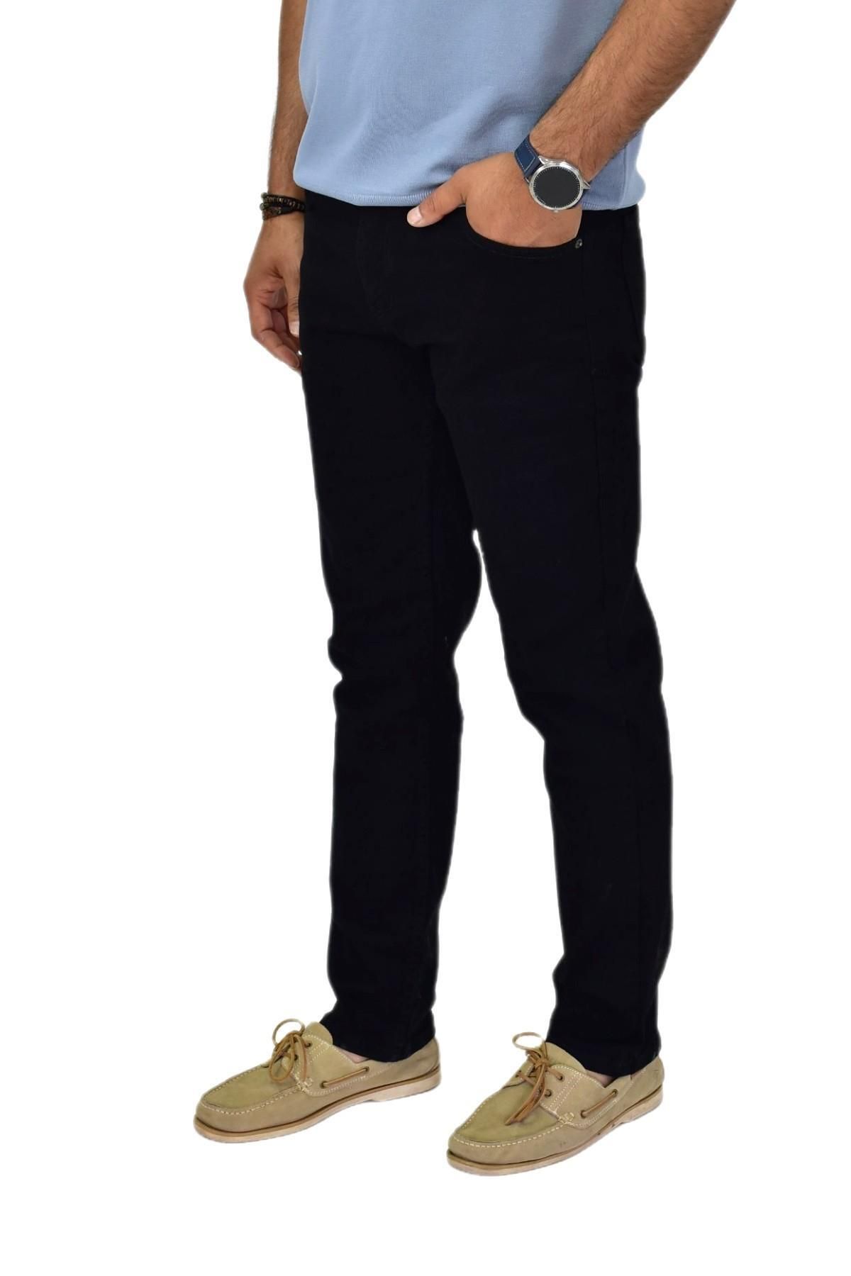 LOCUS JEANS Erkek Regular Fitt Siyah Jeans Pantolon 320 BGL-ST04608
