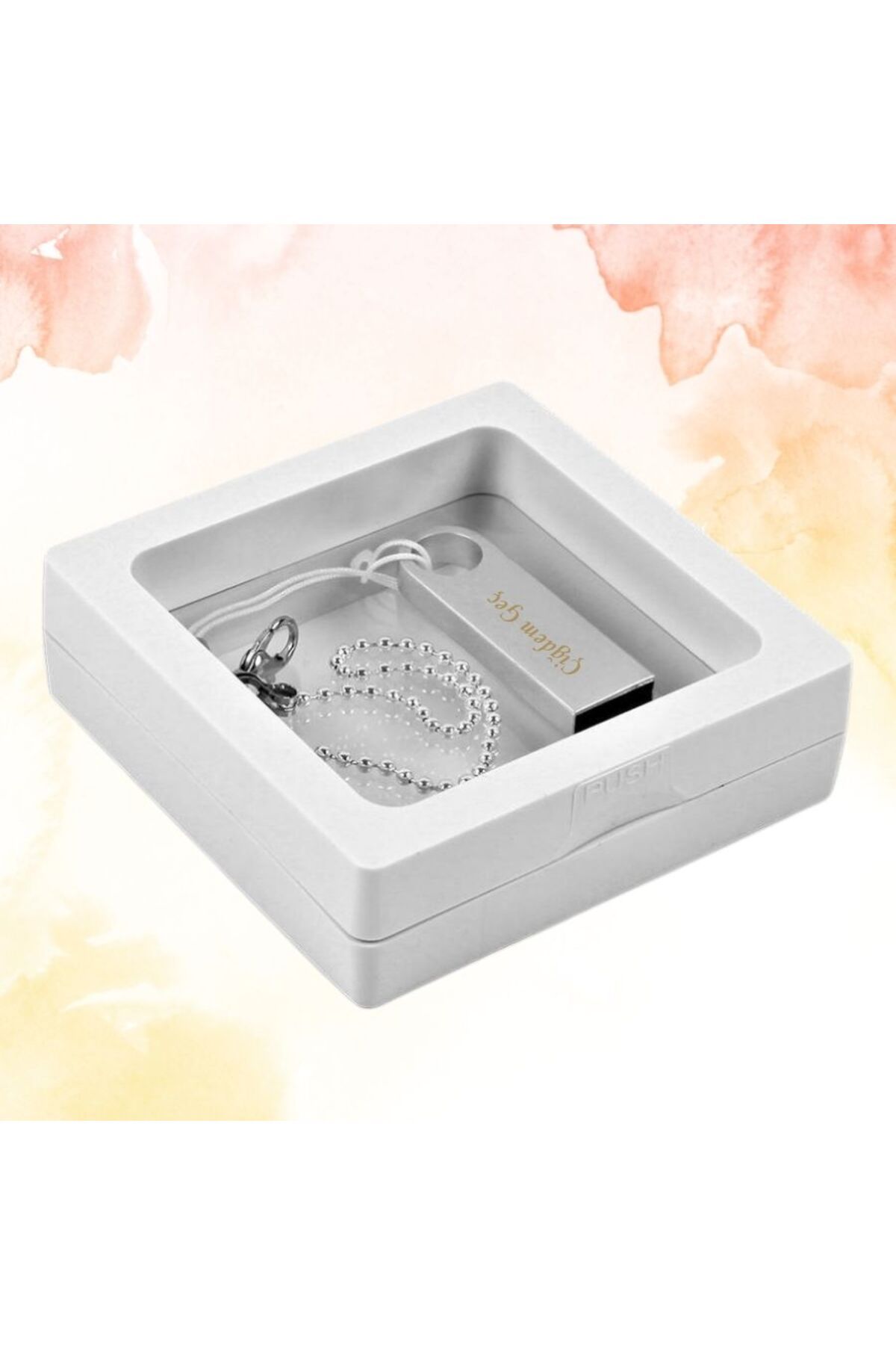 HediyesiBizden KİŞİYE ÖZEL İSİM BASKILI DİSPLAY KUTULU METAL USB BELLEK 2.0
