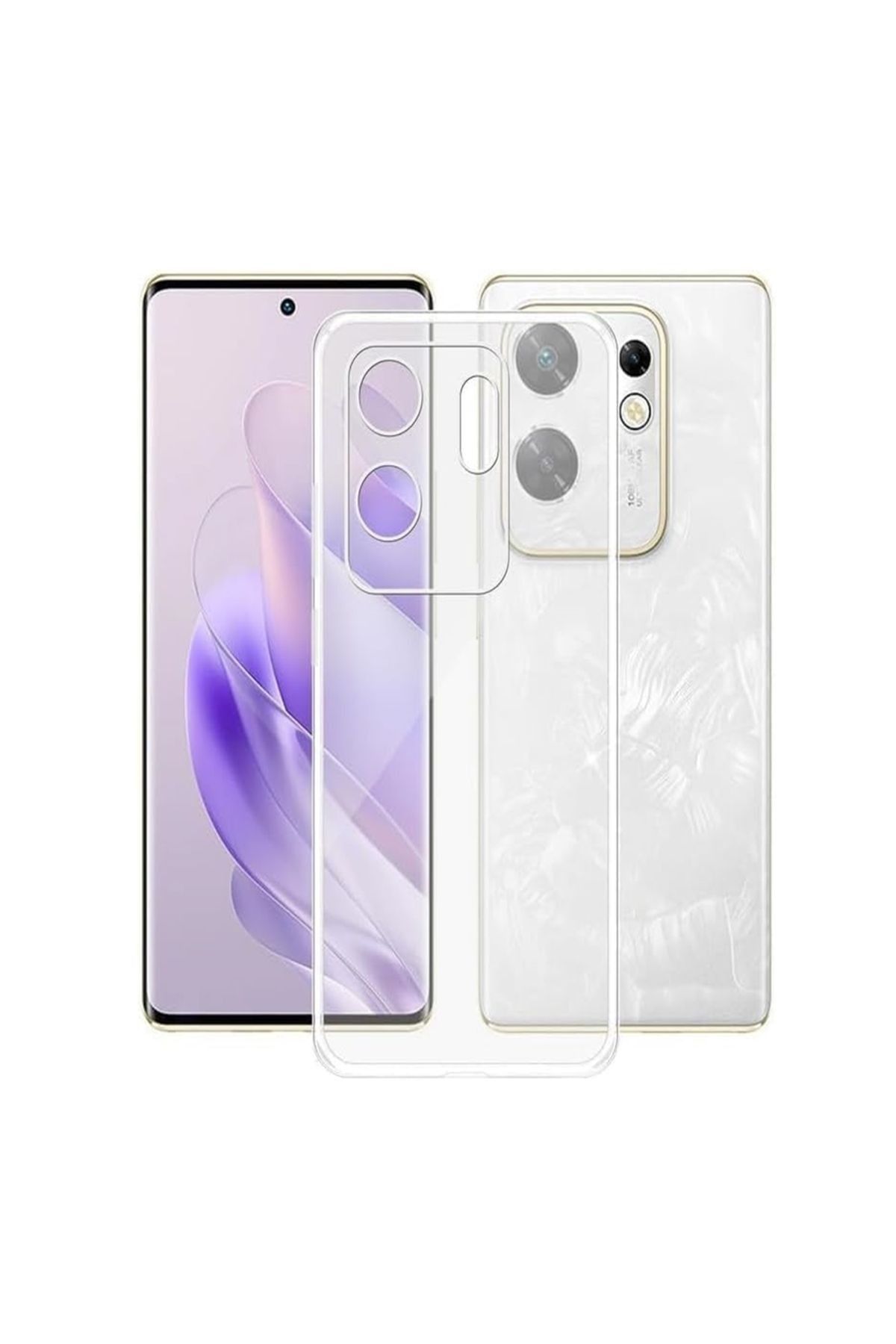 NANOSPACE Infinix Zero 30 4G İle Uyumlu Kılıf Şeffaf Silikon