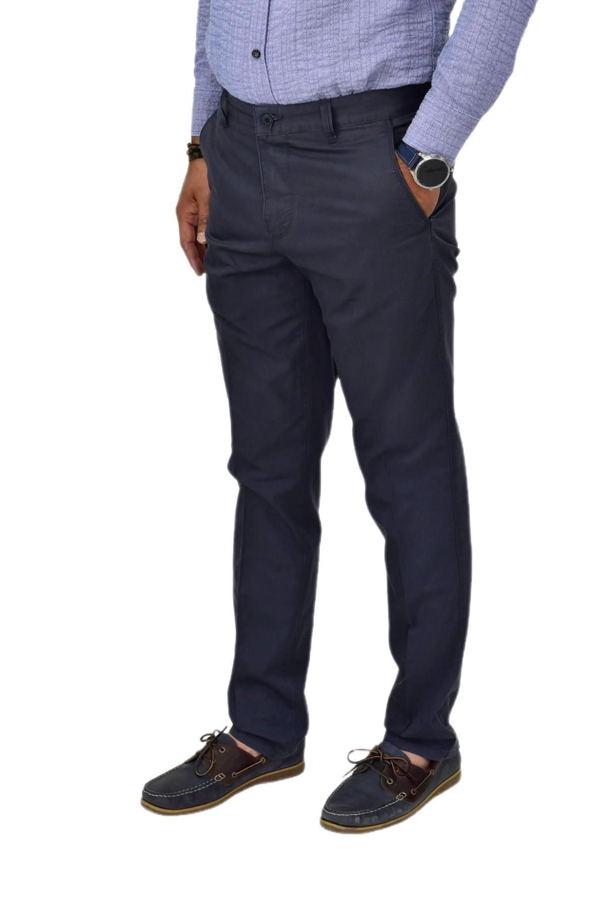 LAVETTO Erkek Kanvas Yazlık Pantolon Klasik 1057 BGL-ST04601
