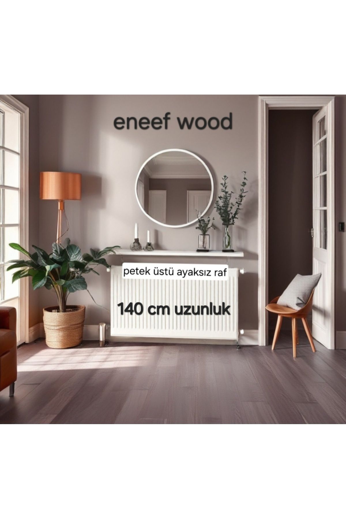 eneefwood petek üstü raf 140x15