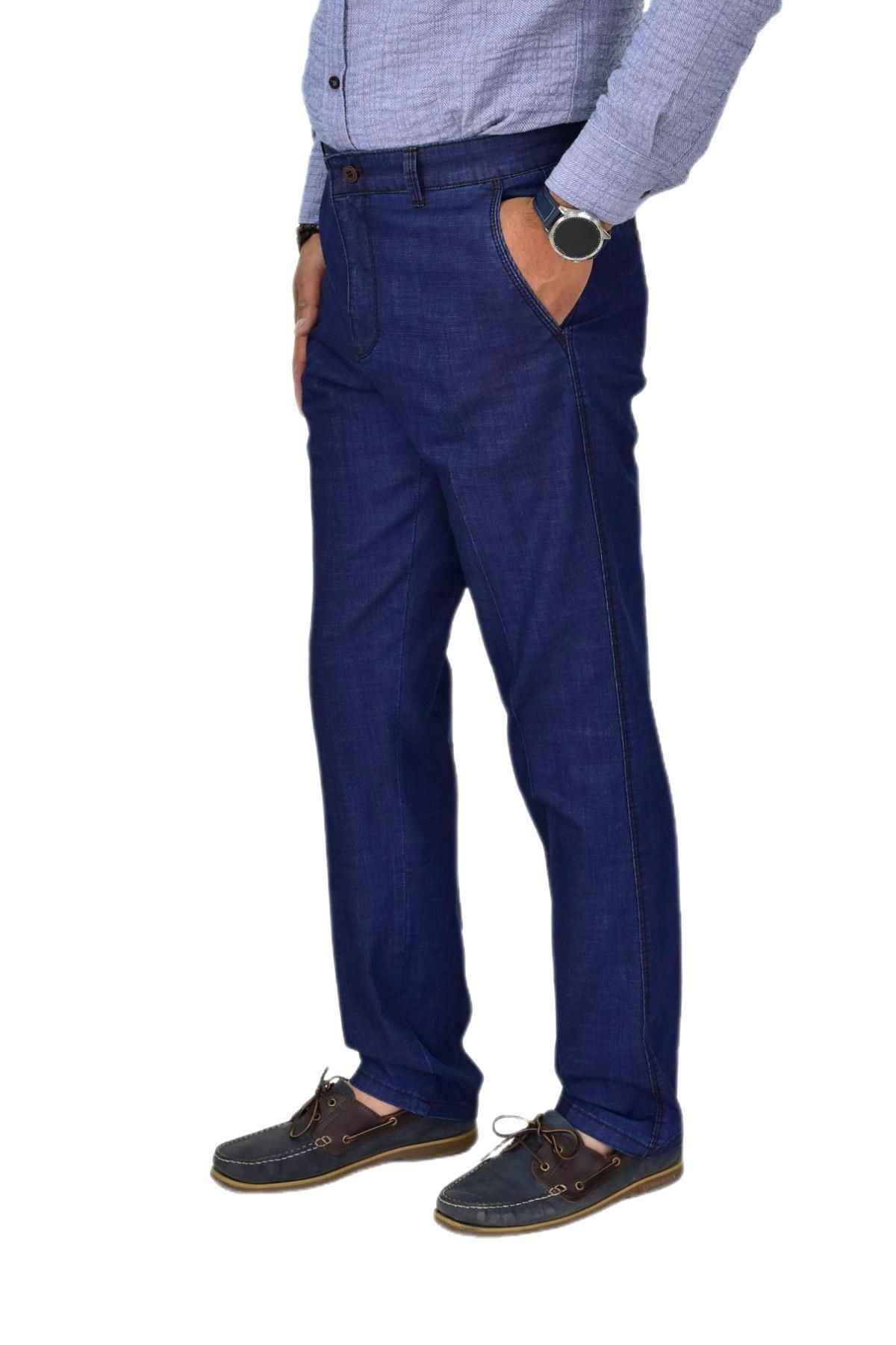LAVETTO Erkek Kanvas Yazlık Pantolon Klasik 1283 BGL-ST04605