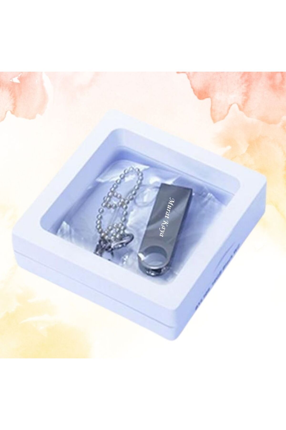 HediyesiBizden KİŞİYE ÖZEL İSİM BASKILI DİSPLAY KUTULU METAL USB BELLEK 2.0