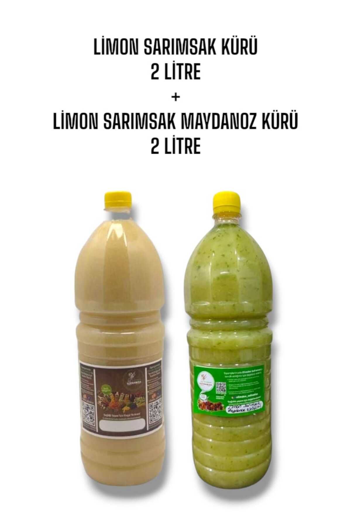 elimden LİMON SARIMSAK KÜRÜ 2 LT + LİMON SARIMSAK MAYDANOZ KÜRÜ 2 LT