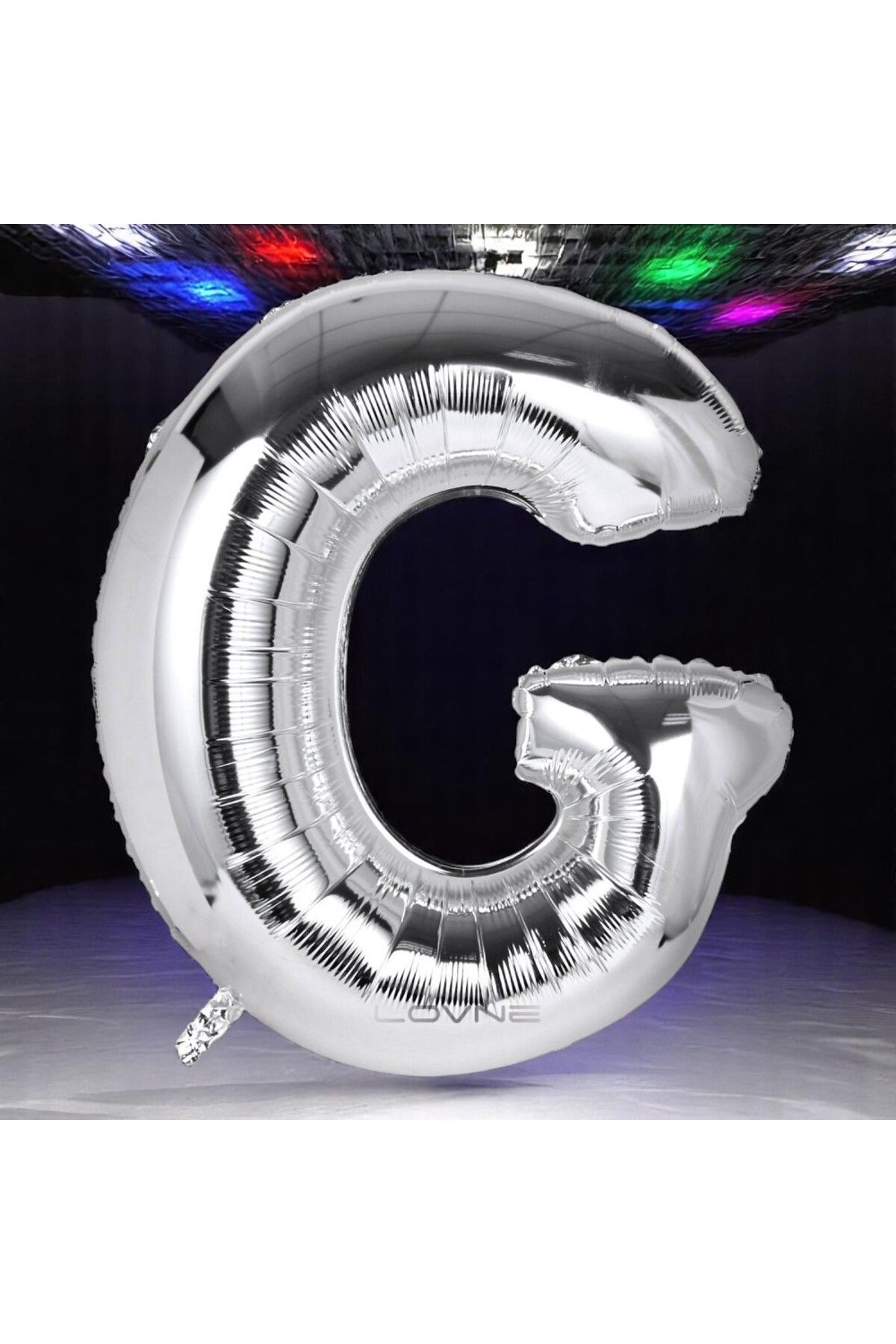 Kuzey YÜKSEK KALİTE 1 METRE GÜMÜŞ G HARF BALON GÜMÜŞ G HARFİ FOLYO BALON HELYUM GAZINA UÇAN BALONA UYGUN