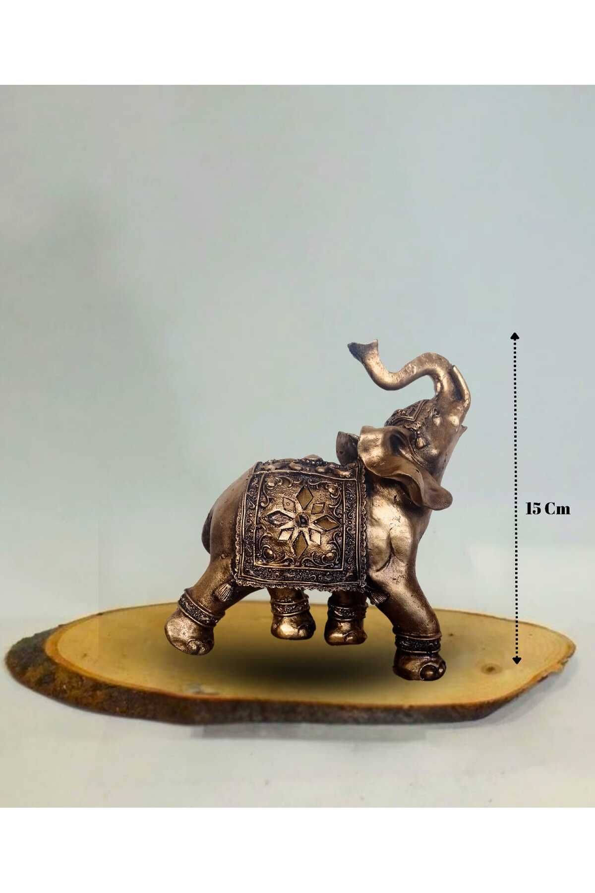 Yaratıcı sanatlar atölyesi Polyester Döküm Bronz Fil Ailesi Dekoratif Fil Biblo 15 CM 20 CM 30 CM
