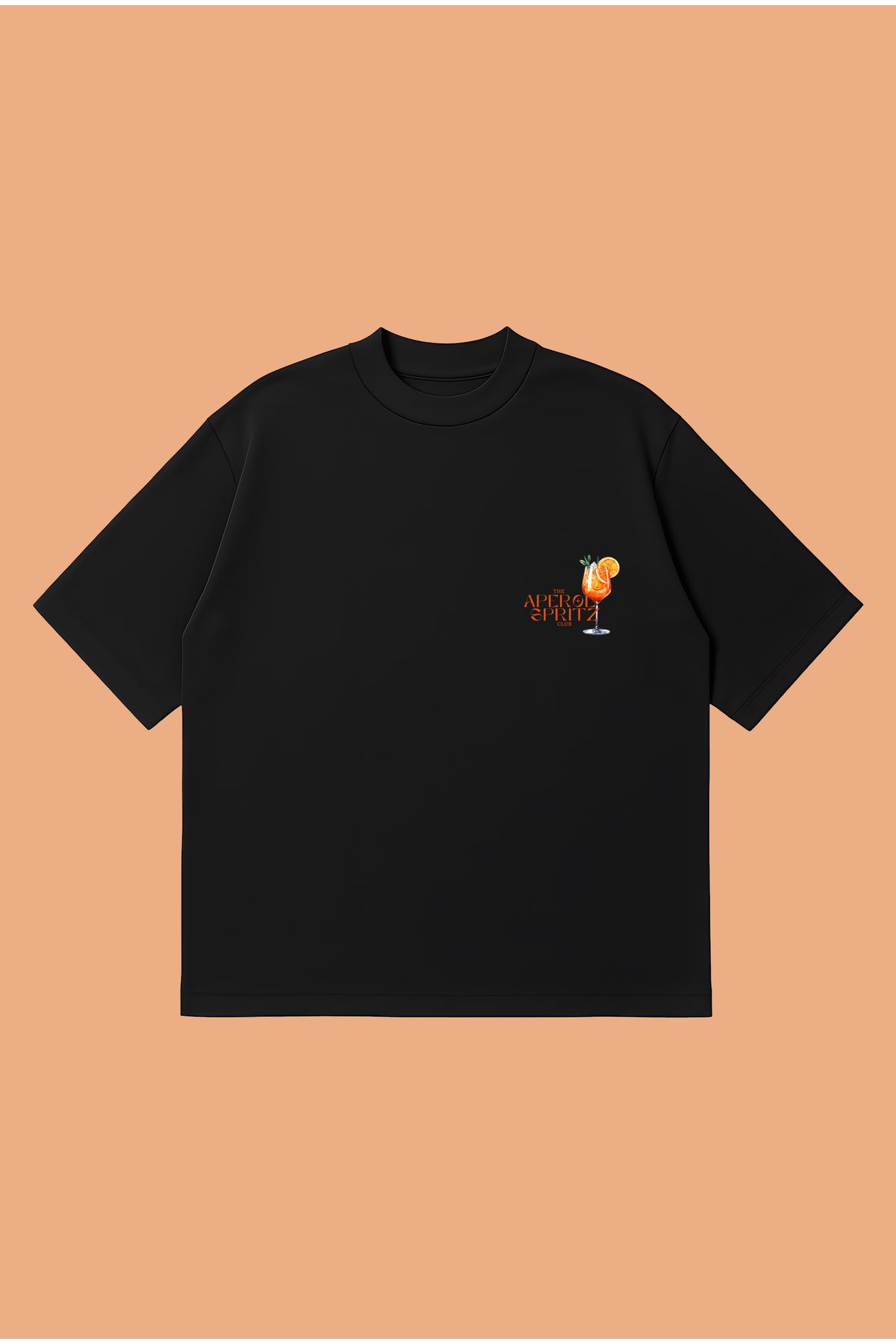 PURE POWER The Aperol Spritz Club Boxy Fit Oversize Unisex Tshirt – Baskılı Tişört | Streetwear
