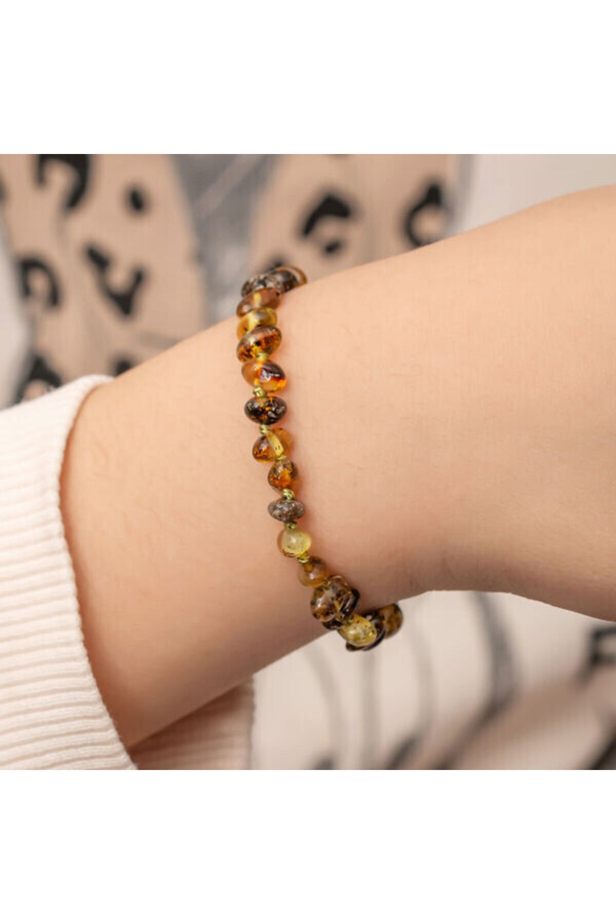 shop Bebek Damla Kehribar Bileklik