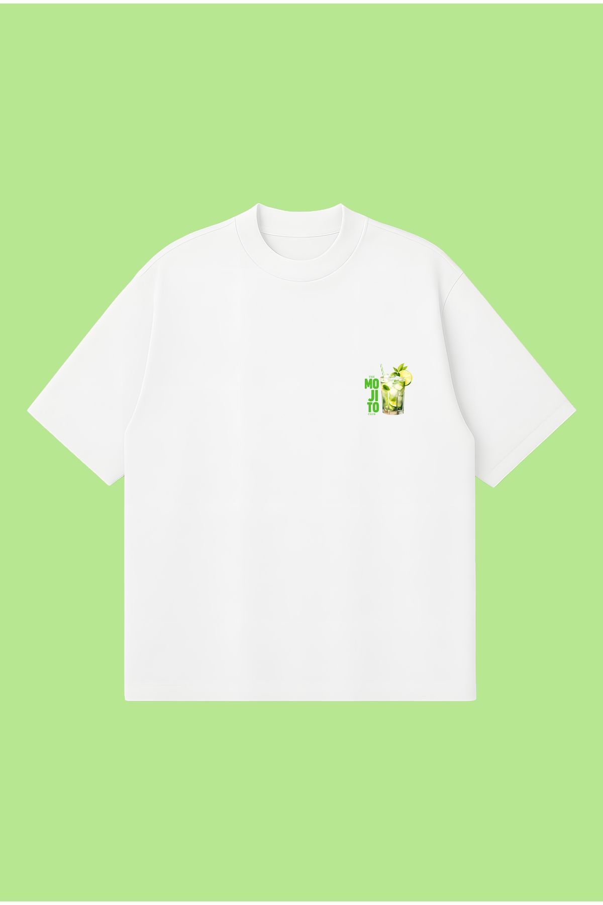 PURE POWER The Mojito Club Boxy Fit Oversize Unisex Tshirt – Baskılı Tişört | Streetwear