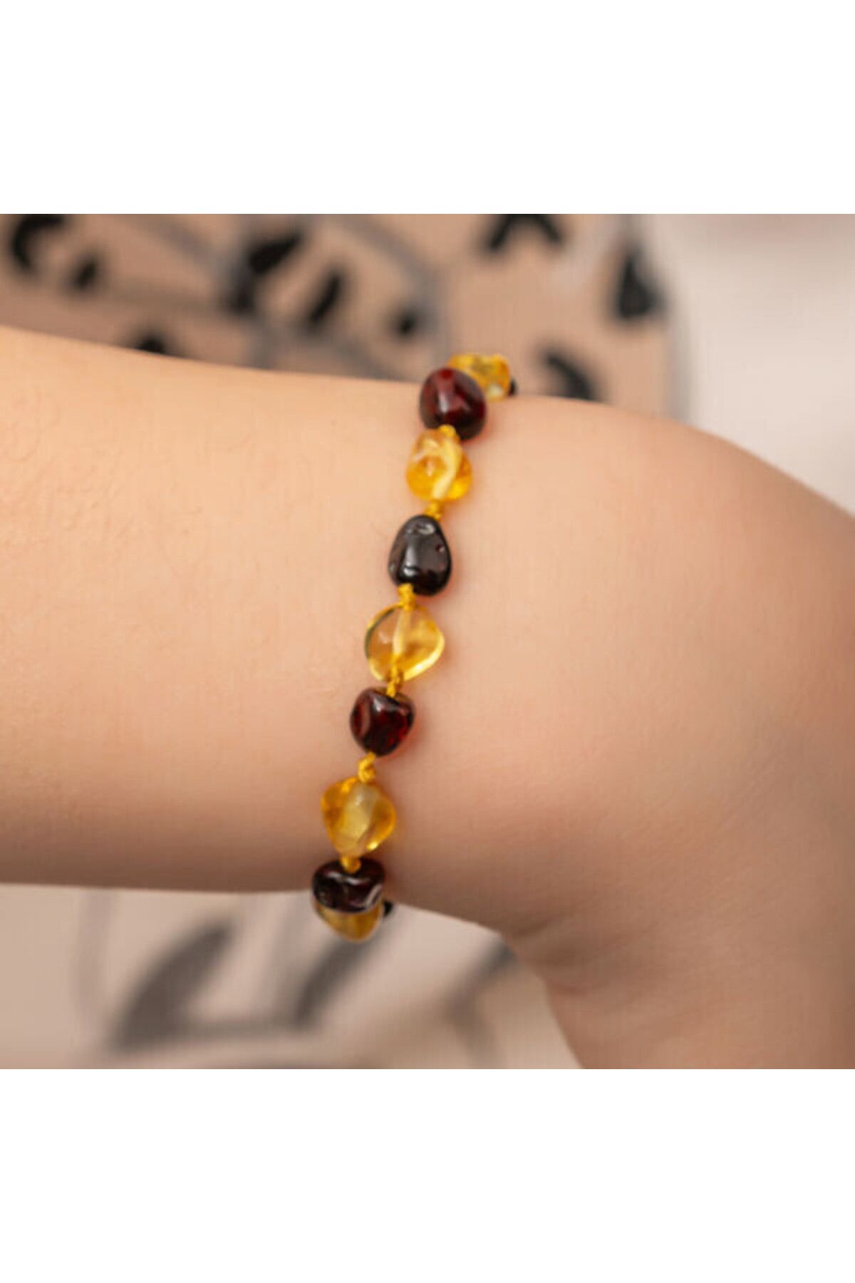shop Bebek Damla Kehribar Bileklik