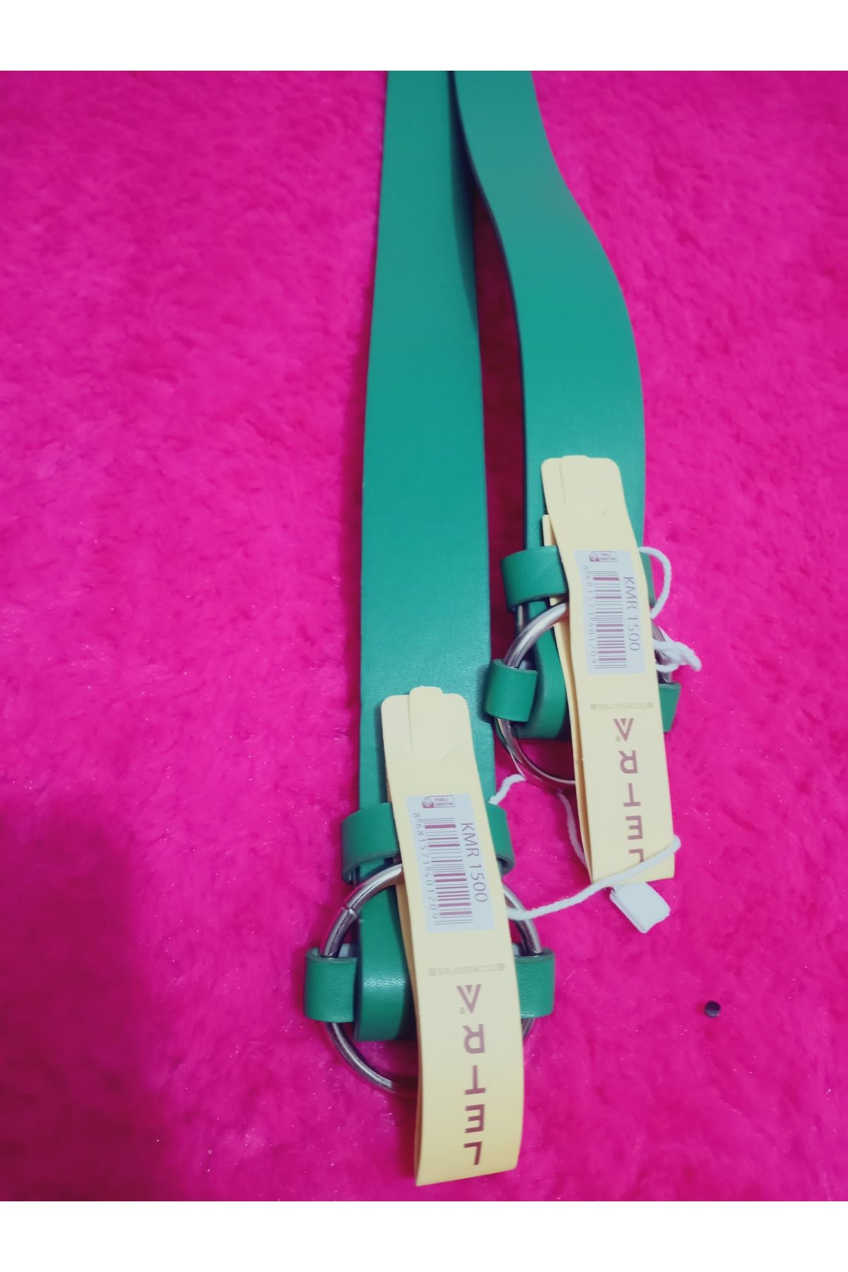 hoaryage Yuvarlak TOKALI Suni Deri Kemer Ortalama Boy 107 cm En 3 CM