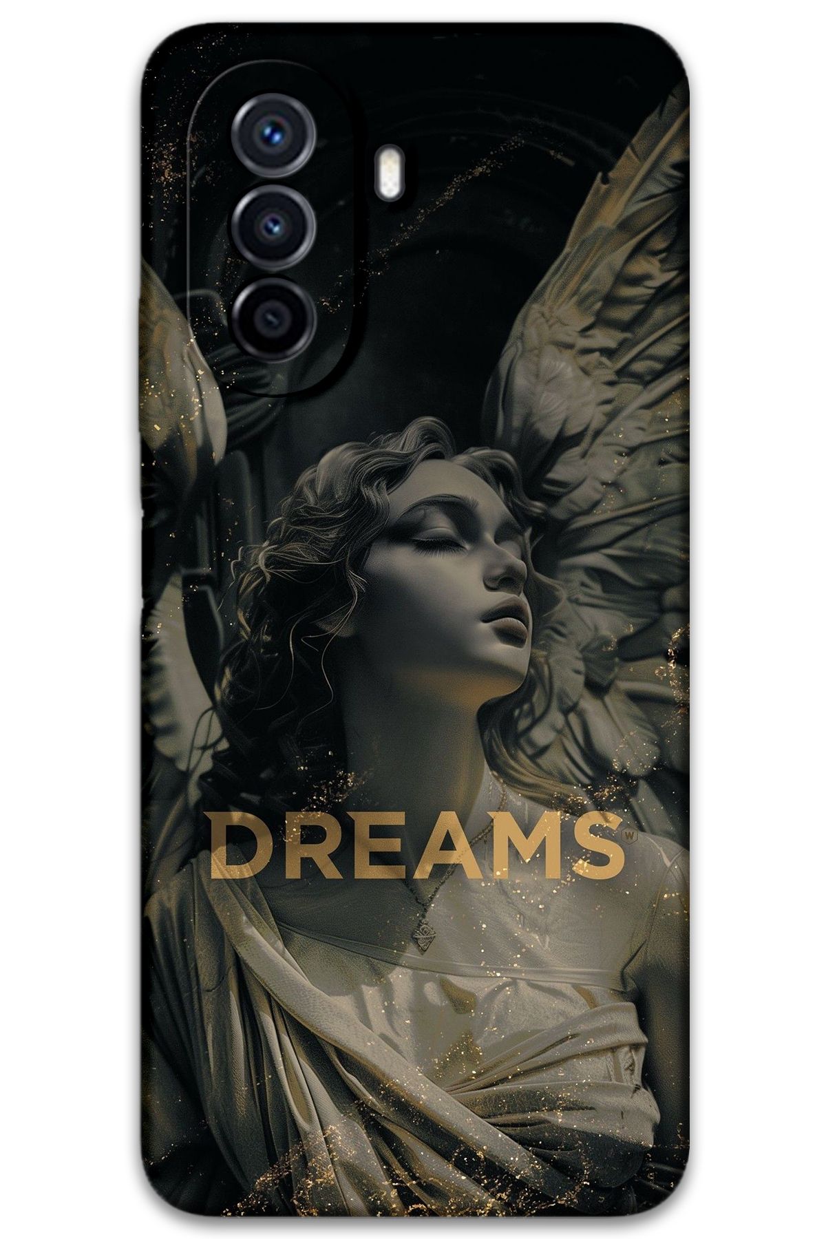 Gramaphone Huawei Nova Y70 Uyumlu Retro Desenli Telefon Kılıfı + Ekran Koruyucu - 5832