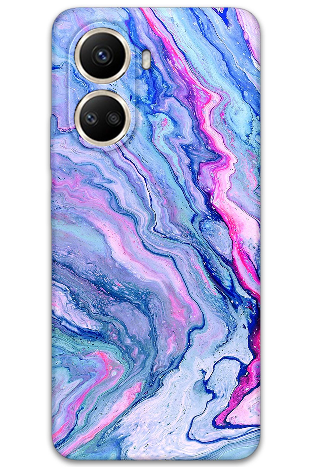 Gramaphone Huawei Nova 10 SE Uyumlu Mermer Desenli Telefon Kılıfı + Ekran Koruyucu - 5816