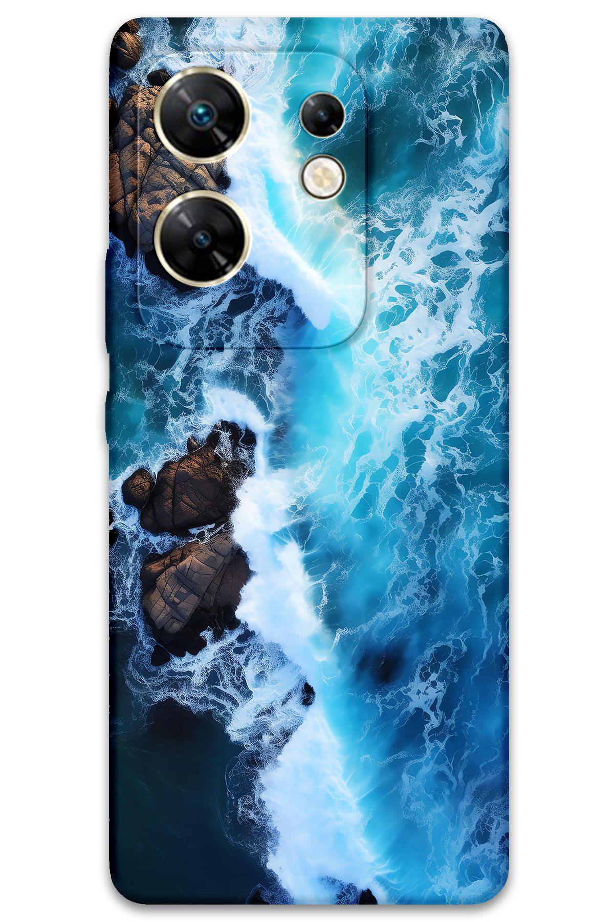 Gramaphone İnfinix Zero 30 4G Uyumlu Mermer Desenli Telefon Kılıfı - 5810