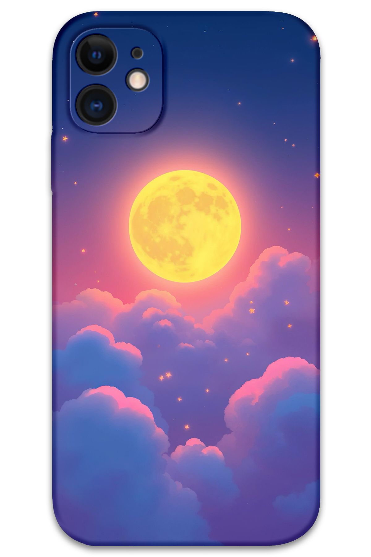 Gramaphone iPhone 11 Uyumlu Uzay Desenli Telefon Kılıfı + Ekran Koruyucu - 5869