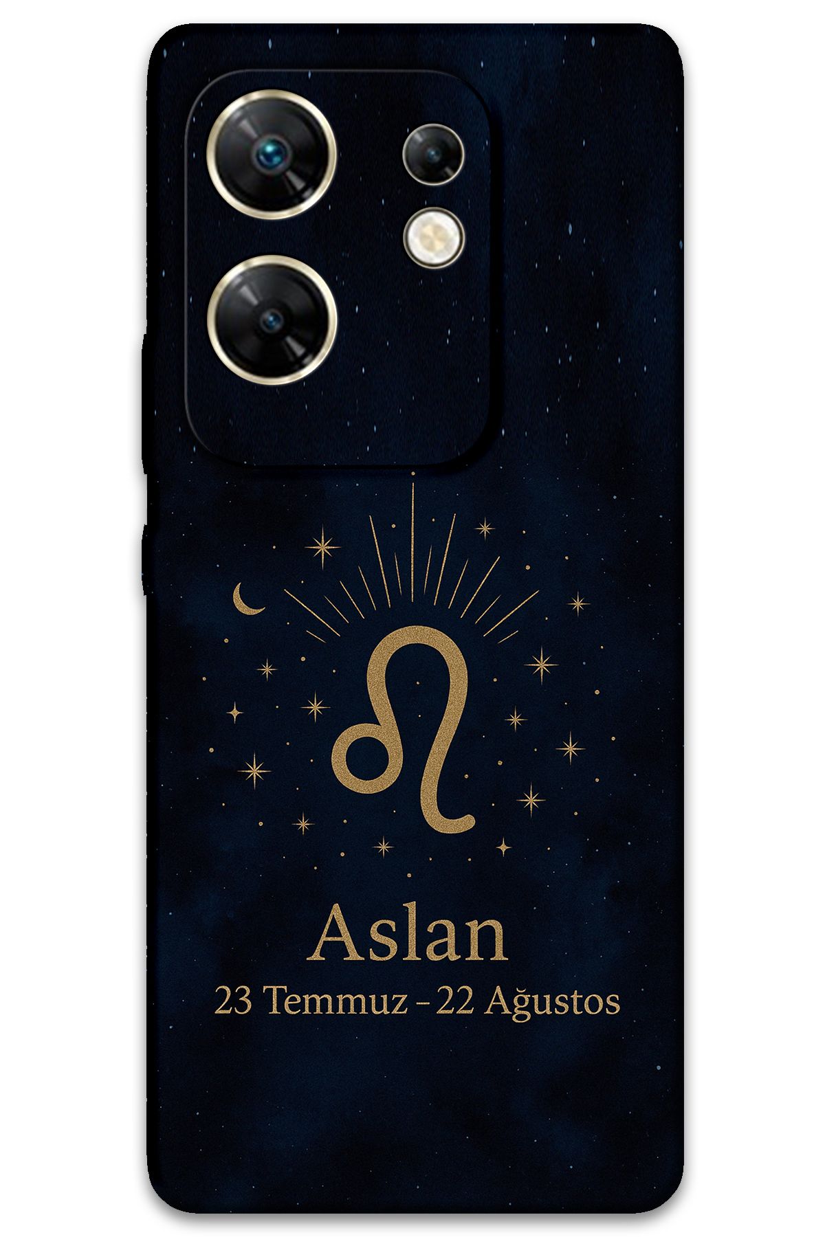 Gramaphone İnfinix Zero 30 4G Uyumlu Aslan Burcu Desenli Telefon Kılıfı - 5772