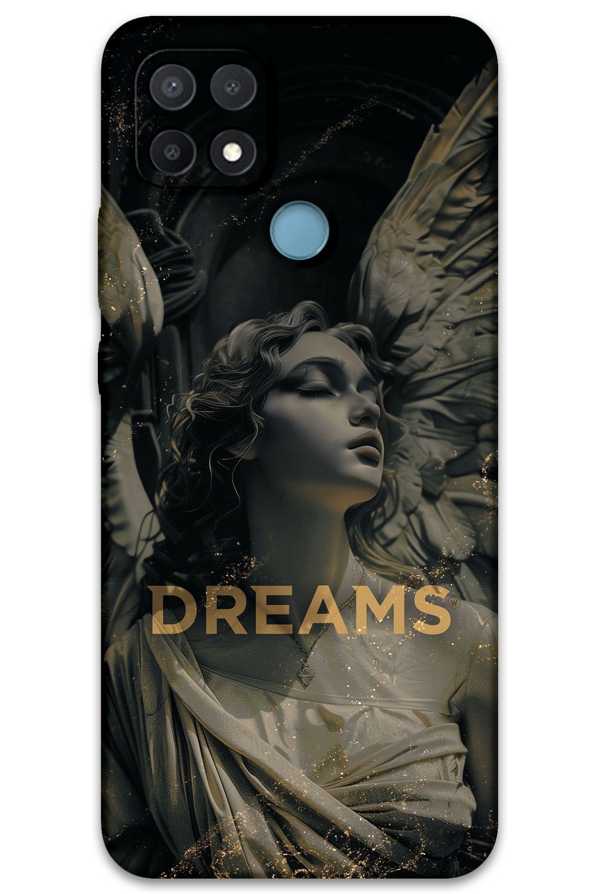 Gramaphone Oppo A15s Uyumlu Retro Desenli Telefon Kılıfı + Ekran Koruyucu - 5832