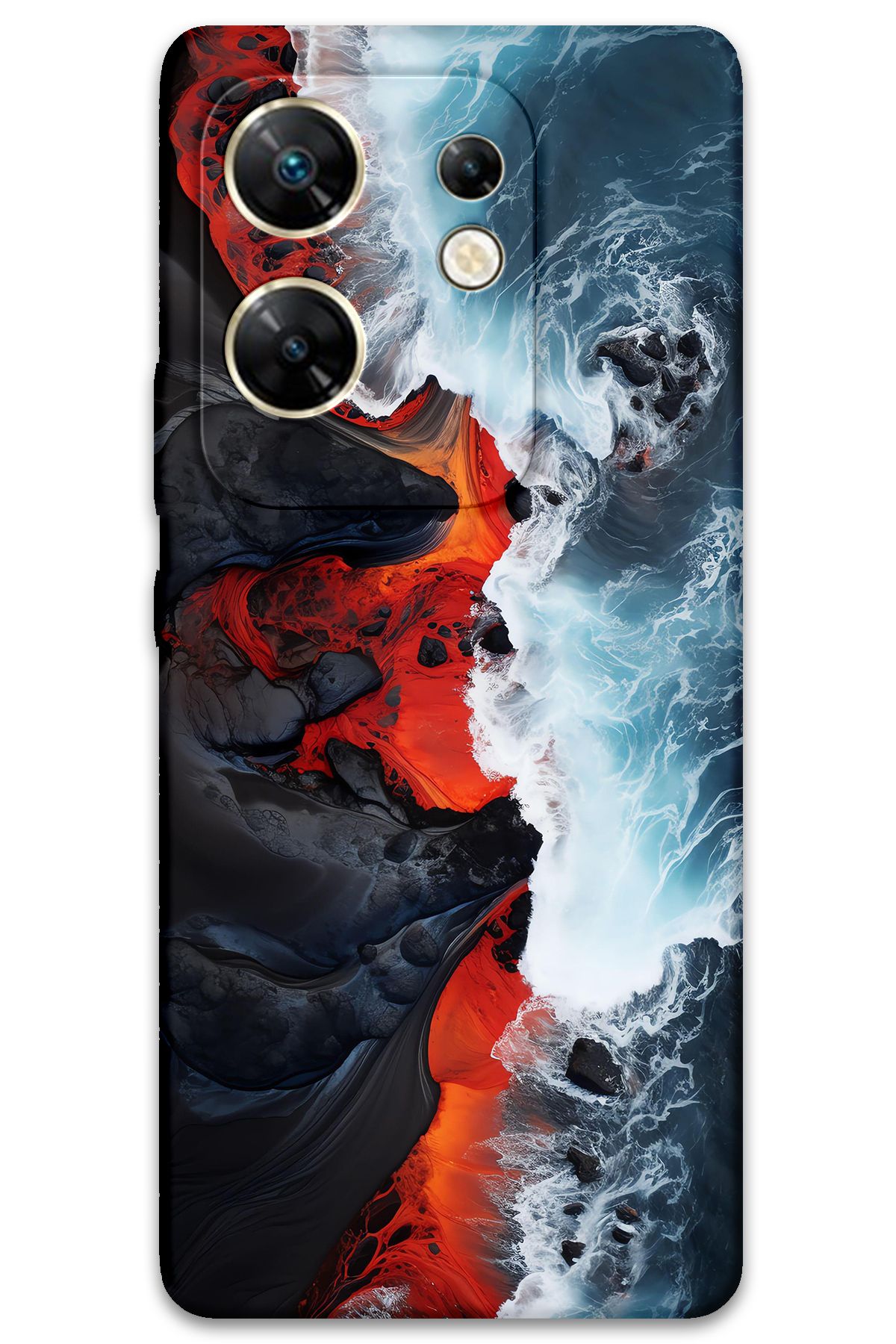 Gramaphone İnfinix Zero 30 4G Uyumlu Mermer Desenli Telefon Kılıfı - 5811
