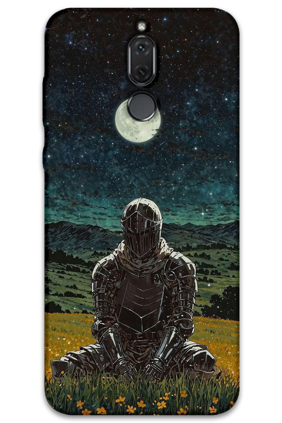 Gramaphone Huawei Mate 10 Lite Uyumlu Retro Desenli Telefon Kılıfı + Ekran Koruyucu - 5844