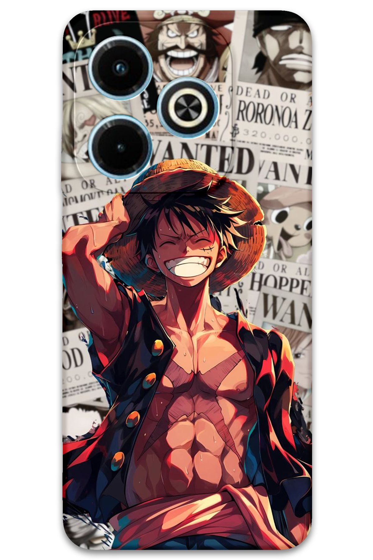 Gramaphone İnfinix Hot 40i Uyumlu Anime Desenli Telefon Kılıfı + Ekran Koruyucu - 5754
